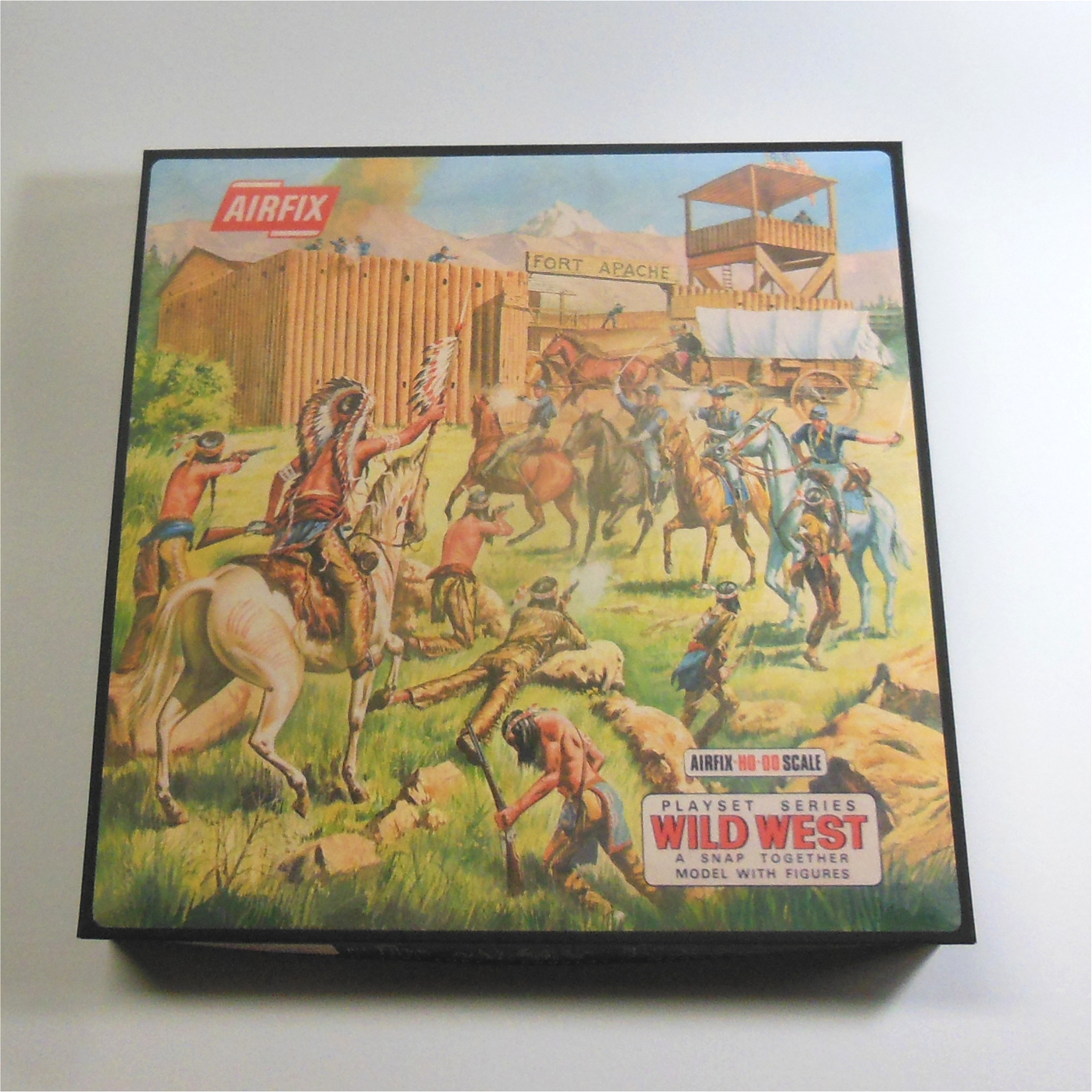 Airfix Empty Wild West Fort Early Repro Box 1:76 Scale #1650