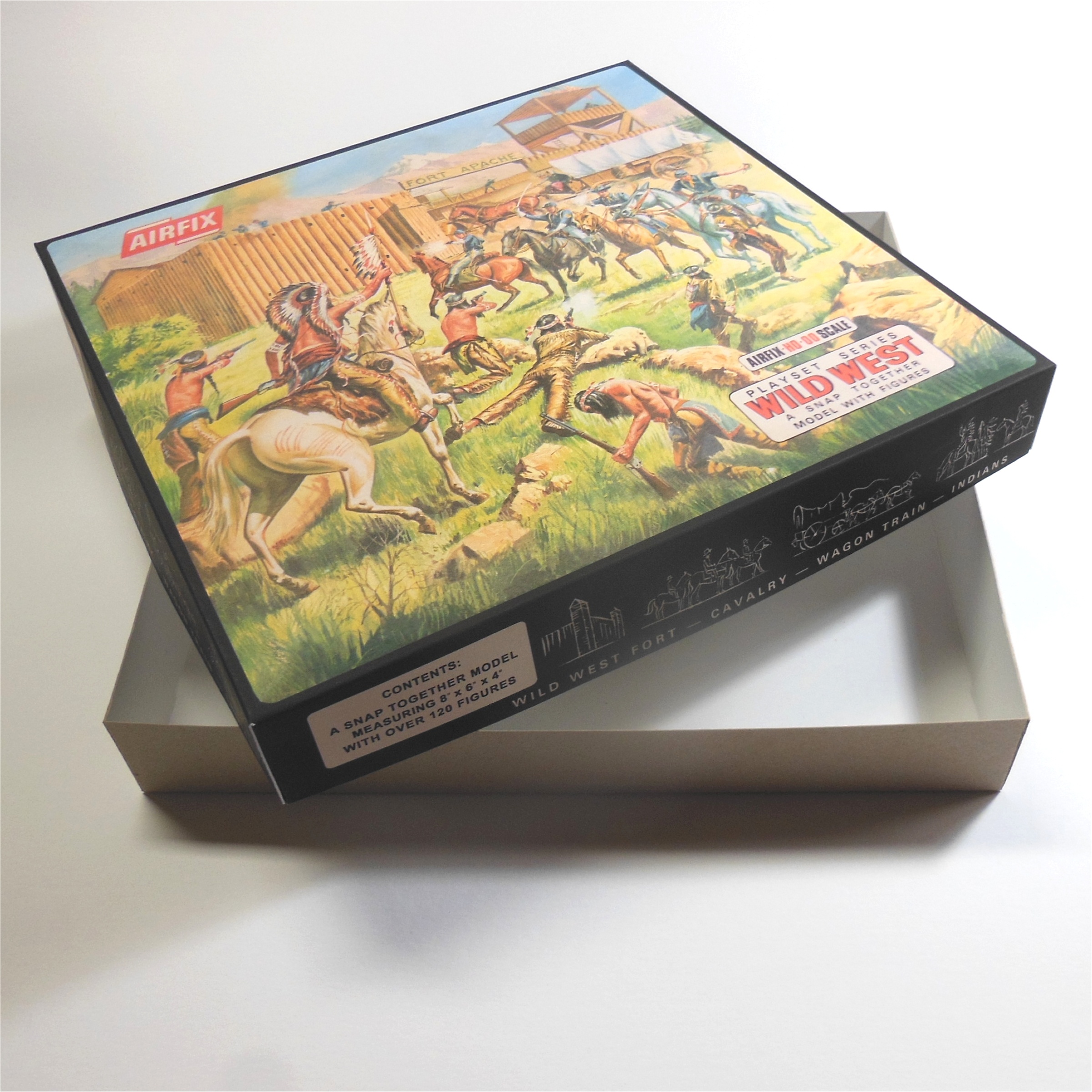 Airfix Empty Wild West Fort Early Repro Box 1:76 Scale #1650