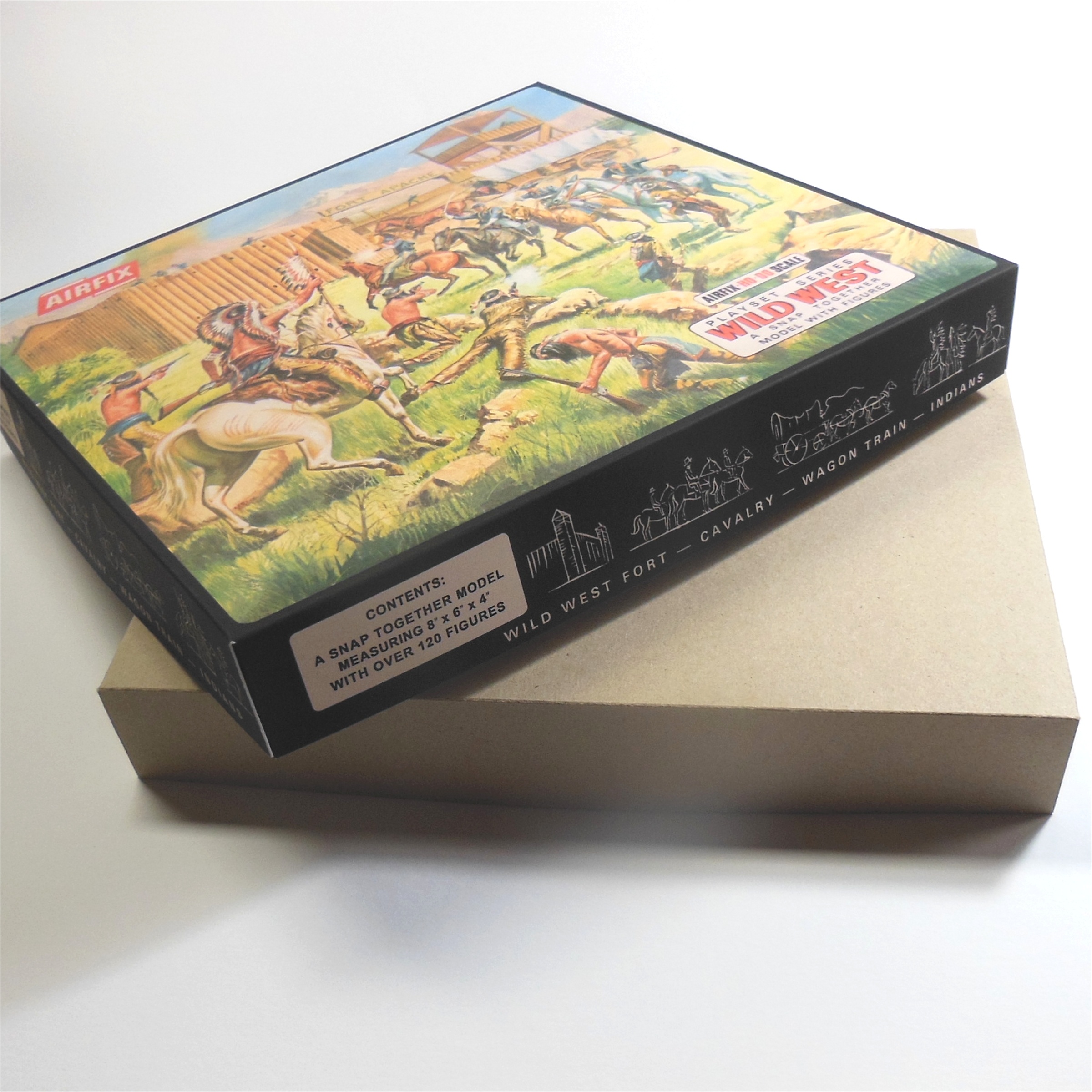 Airfix Empty Wild West Fort Early Repro Box 1:76 Scale #1650