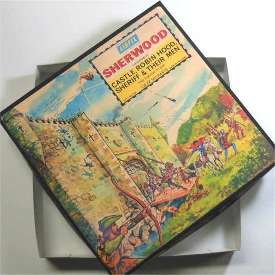 Airfix Empty Sherwood Castle Robin Hood Early Repro Box 1:76 Scale #1685