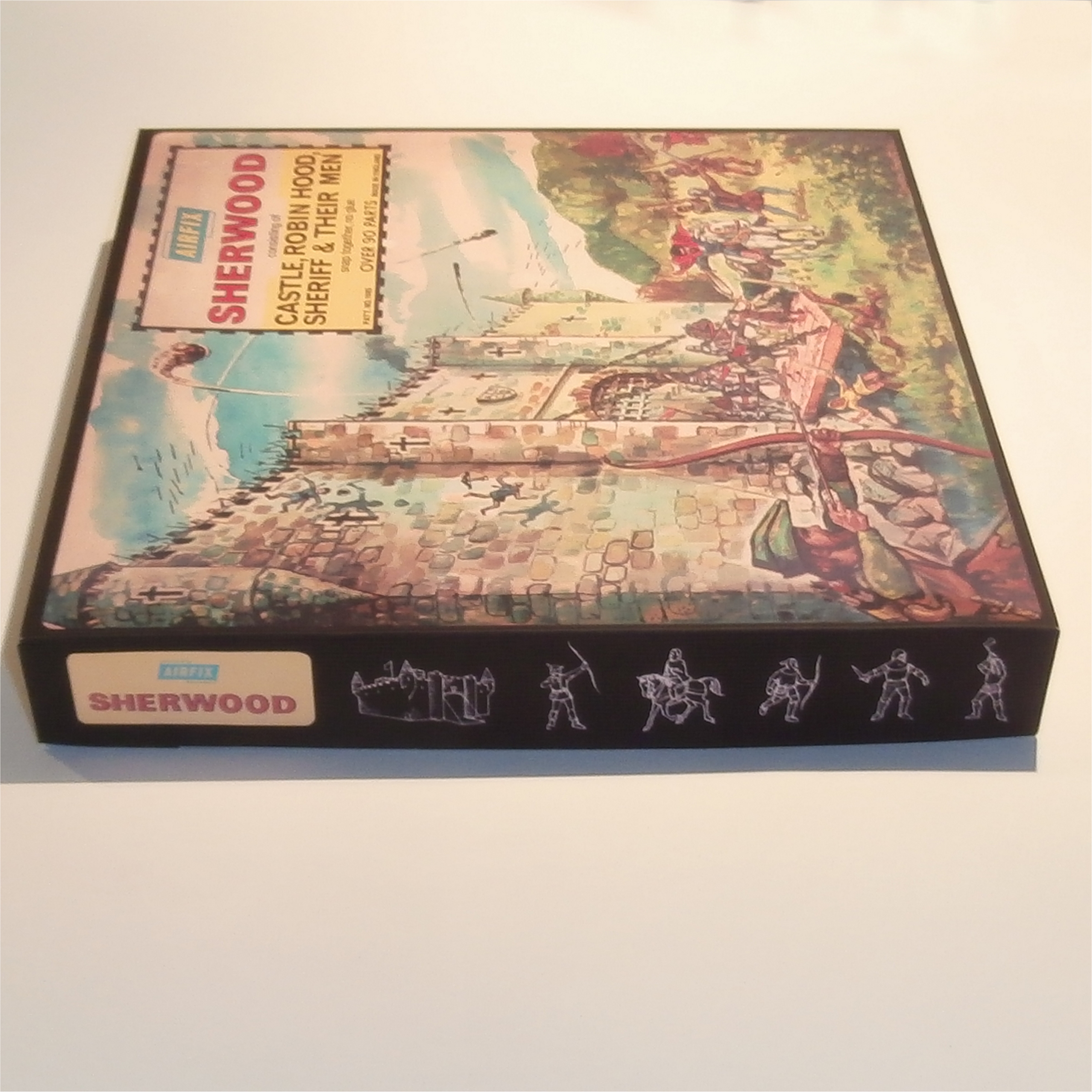 Airfix Empty Sherwood Castle Robin Hood Early Repro Box