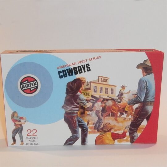 Airfix Empty Western Series Cowboys Target Logo Repro Box