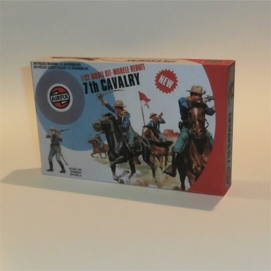 Airfix Empty Western Series 7th Cavalry Target Logo Repro Box
