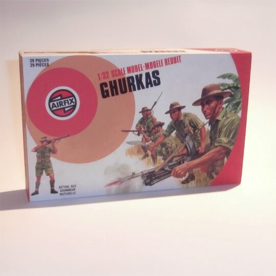 Airfix Empty Military Series Ghurkas Target Logo Repro Box