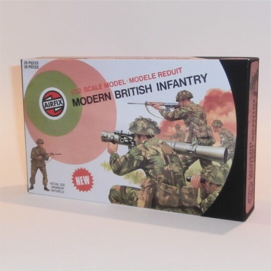 Airfix Empty Modern British Infantry Target Logo Repro Box
