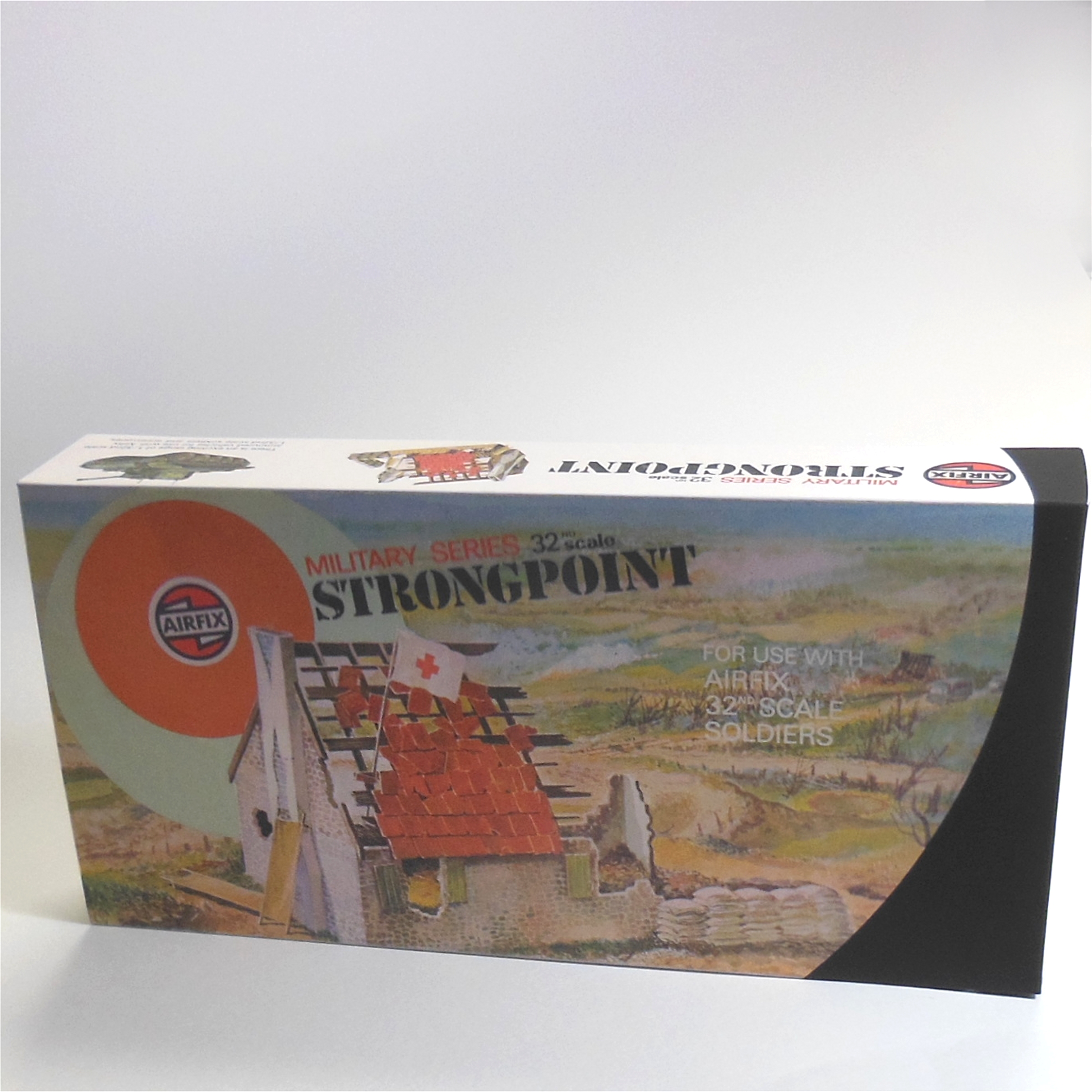 Airfix Empty Strong Point Accessory Repro Target Logo Box 1:32 Scale #51504