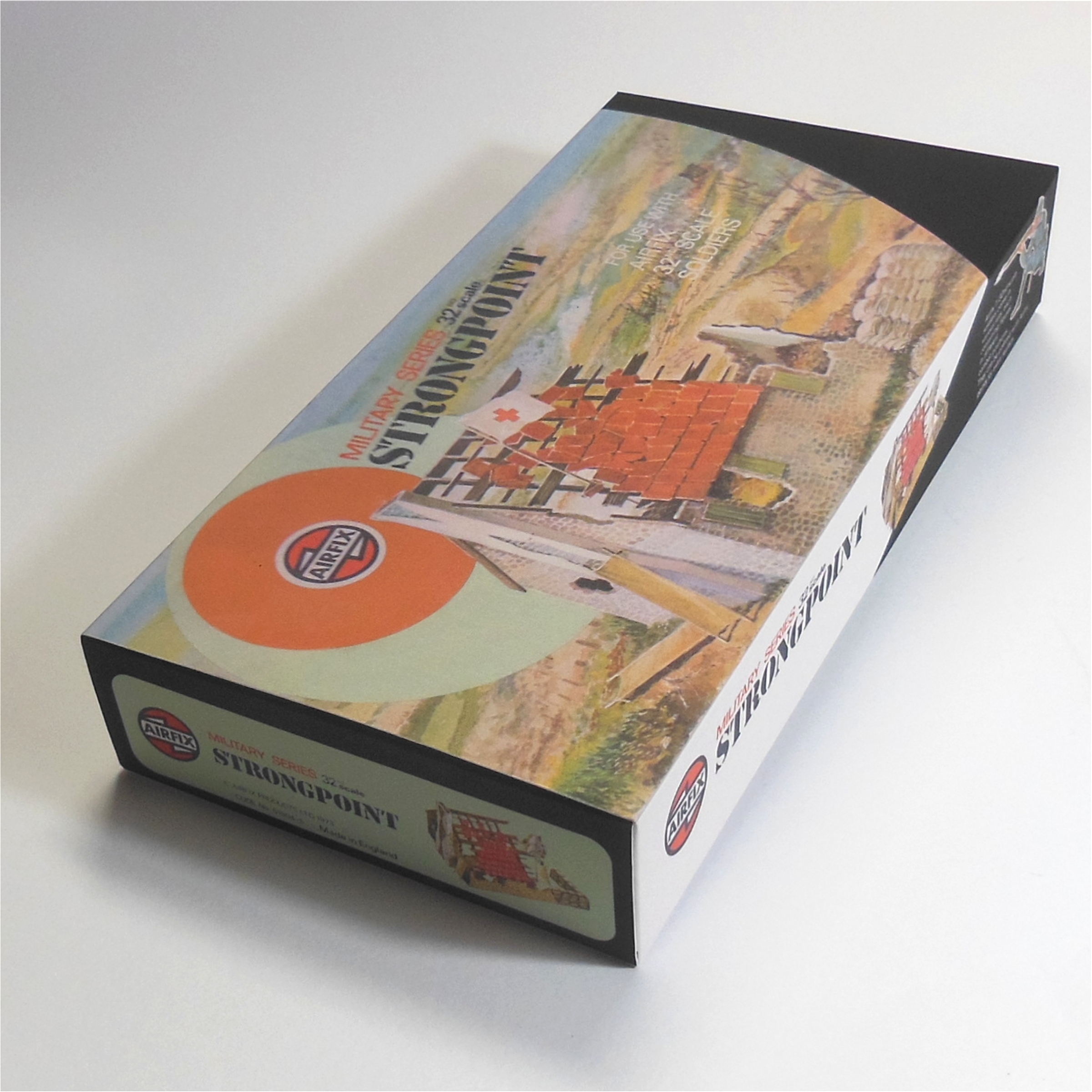 Airfix Empty Strong Point Accessory Repro Target Logo Box 1:32 Scale #51504