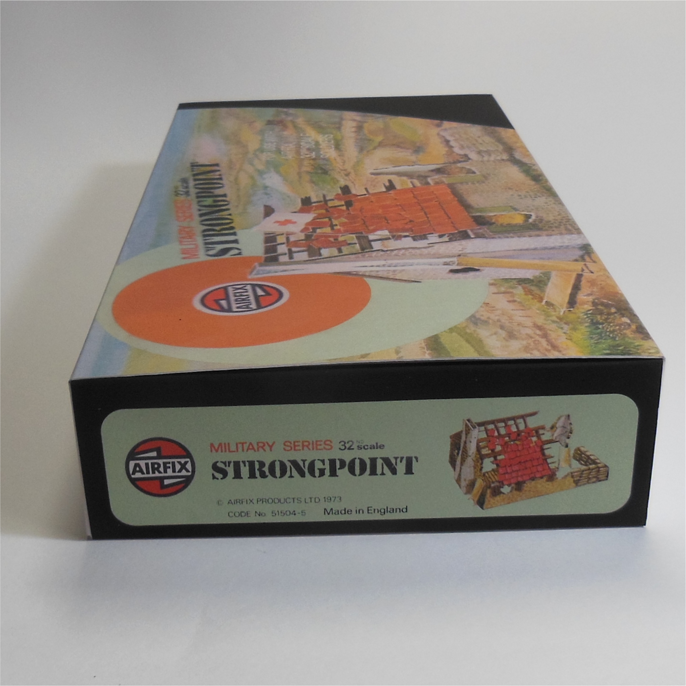 Airfix Empty Strong Point Accessory Repro Target Logo Box 1:32 Scale #51504
