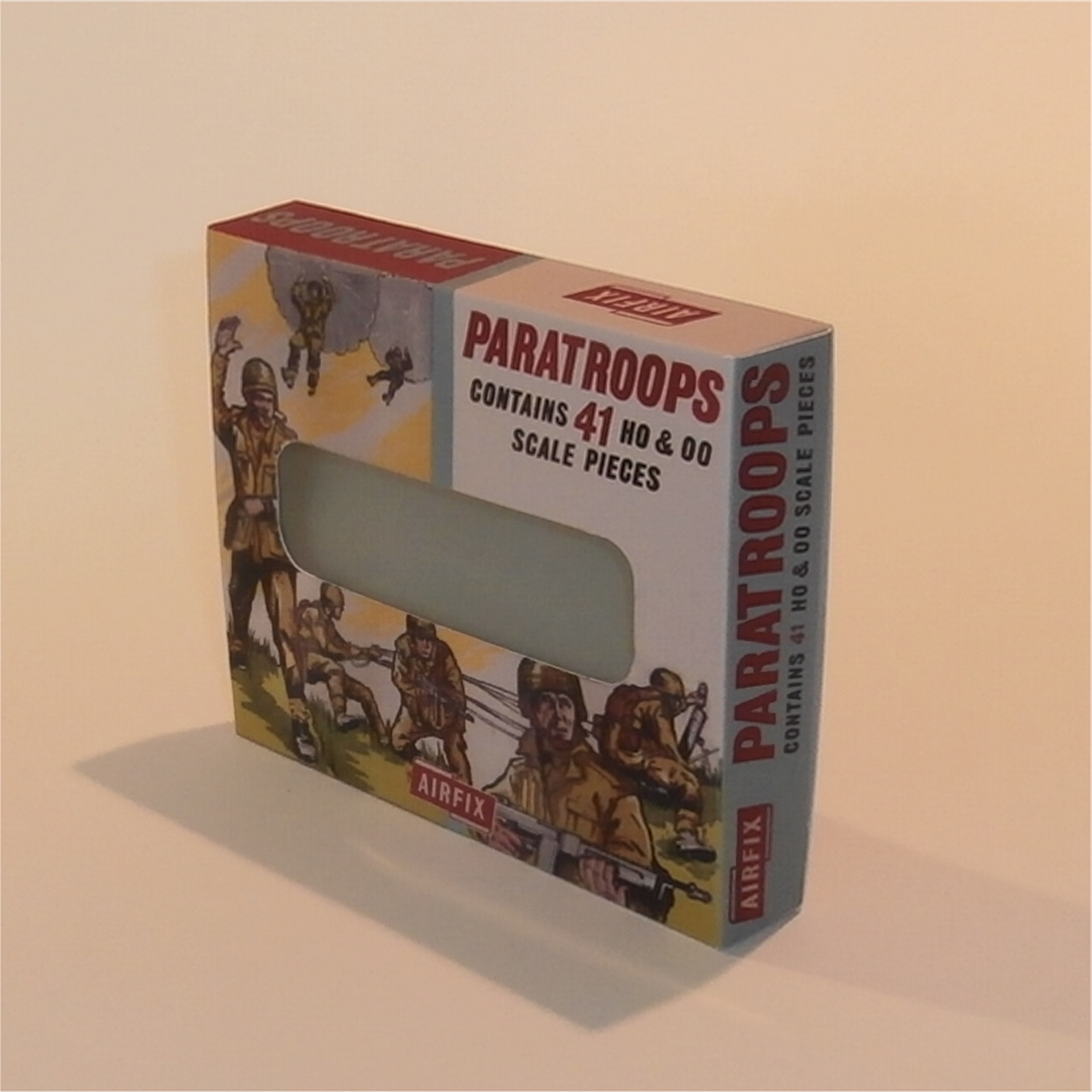 Airfix Empty Paratroopers Paratroops Early Repro Box 1:76 HO OO Scale S23
