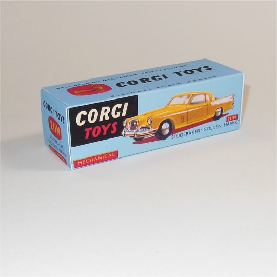 Corgi Toys 211M Studebaker Golden Hawk Mechanical Repro Box