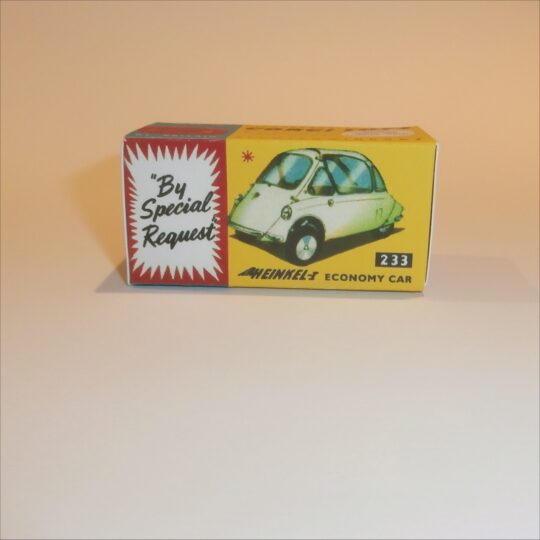 Corgi Toys 233 Heinkel Economy Car Repro Box