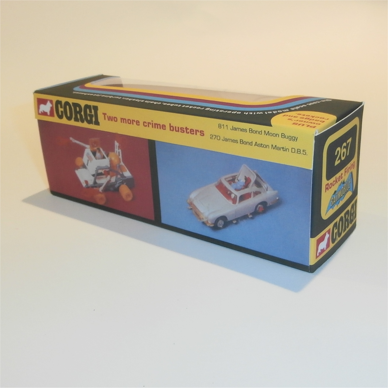 Corgi Toys 267 Batman & Robin Batmobile Empty Repro Window Box Whizzwheels
