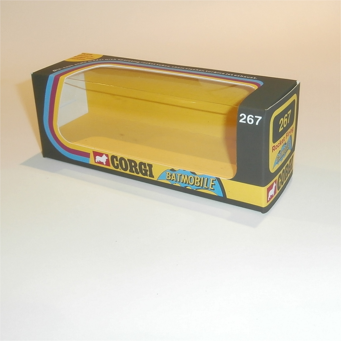 Corgi Toys 267 Batman & Robin Batmobile Empty Repro Window Box Whizzwheels