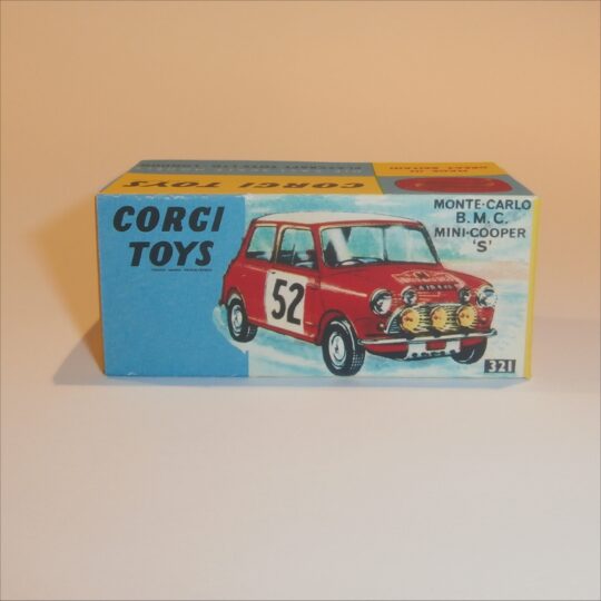 Corgi Toys 321 Monte-Carlo Mini Cooper #52 Repro Box