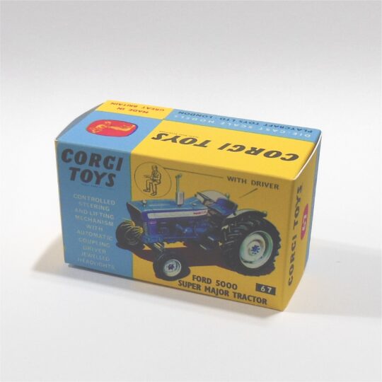 Corgi Toys 67 Ford 5000 Super Major Tractor Repro Box