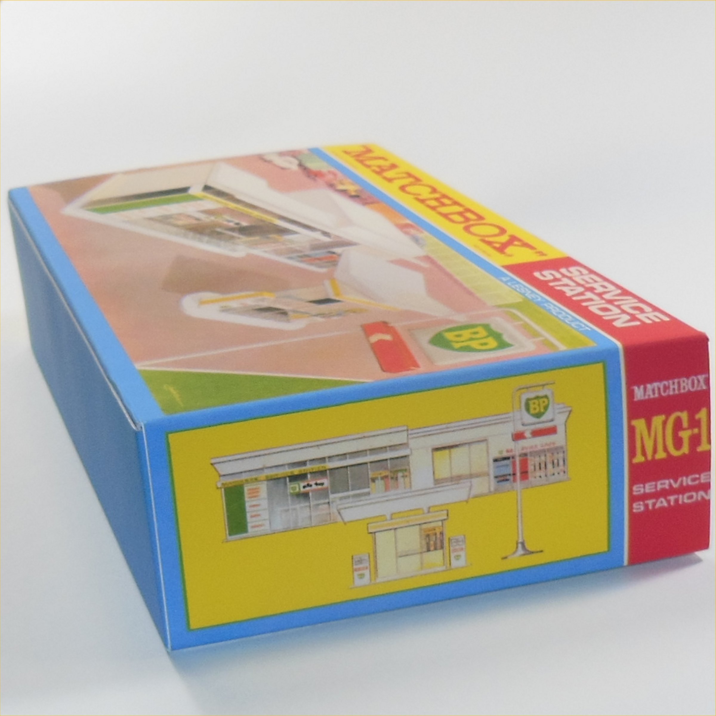 Matchbox Lesney Accessory MG-1d1 BP Garage Service Station F Style Repro Box
