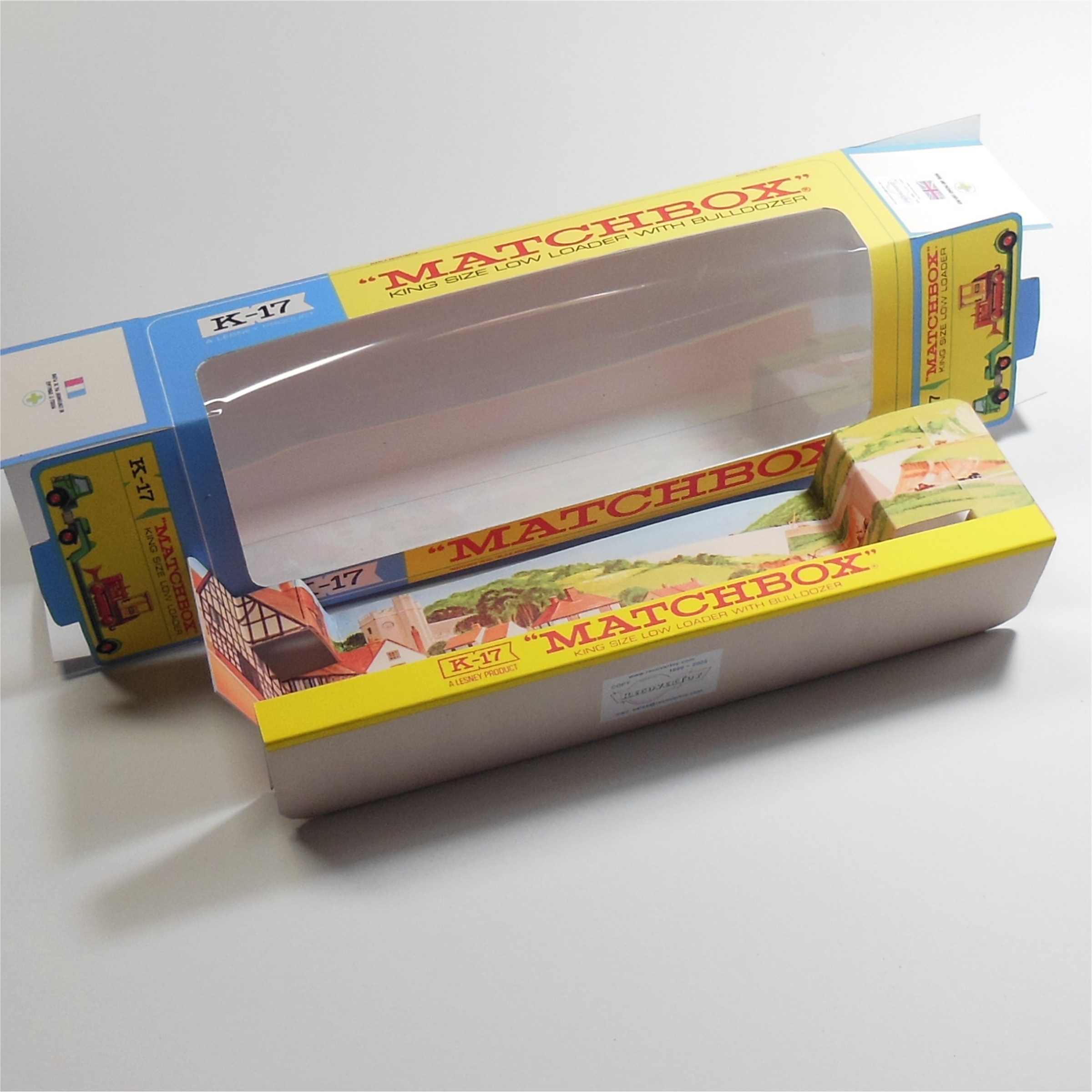 Matchbox Lesney King Size K 17 Dyson Low Loader with Bulldozer Repro Box Set