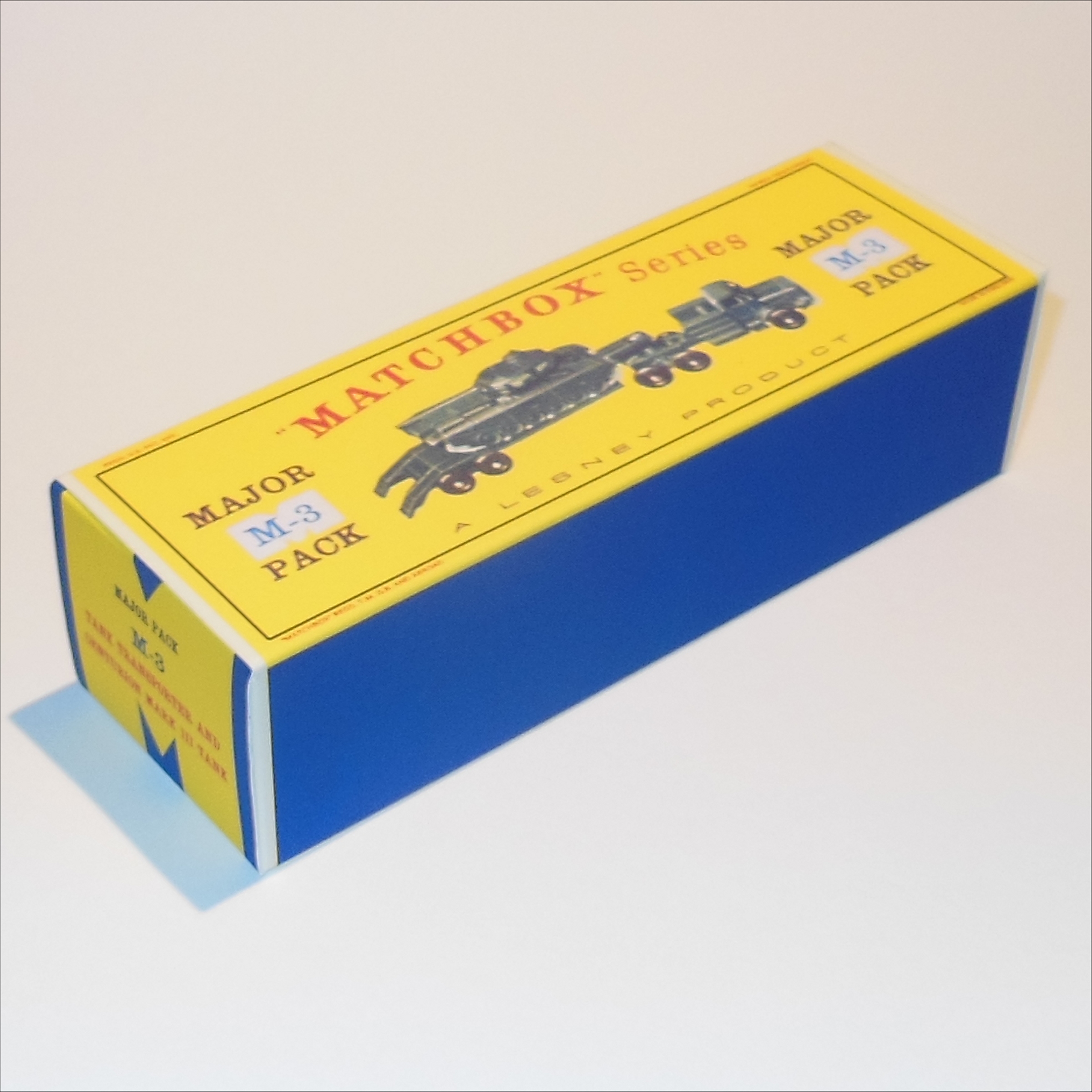 Matchbox Major Pack 3 a Antar Centurion Tank Transporter D Style Repro Box
