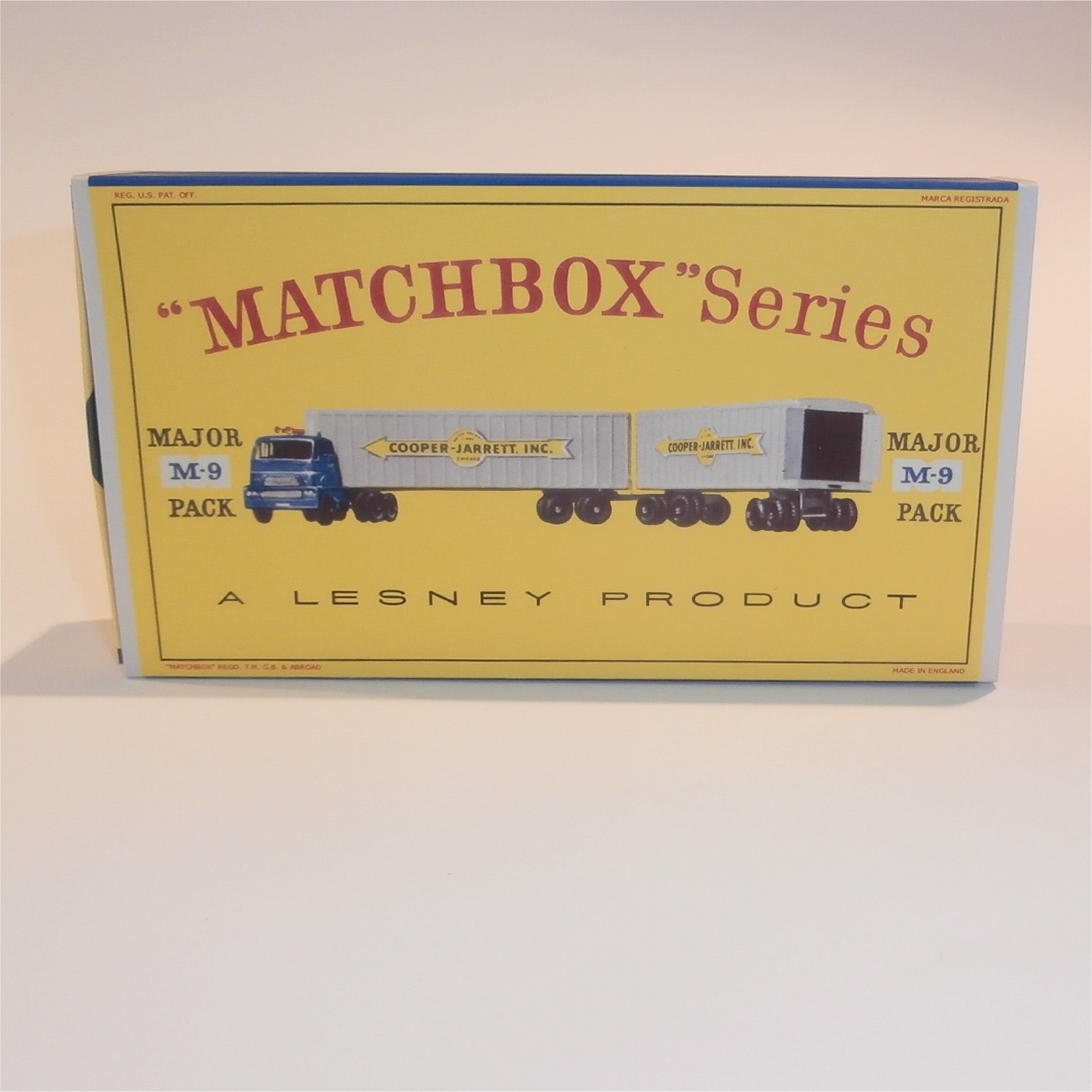 Matchbox Major Pack 9 a1 Interstate Double Freighter D Style Repro Box Set