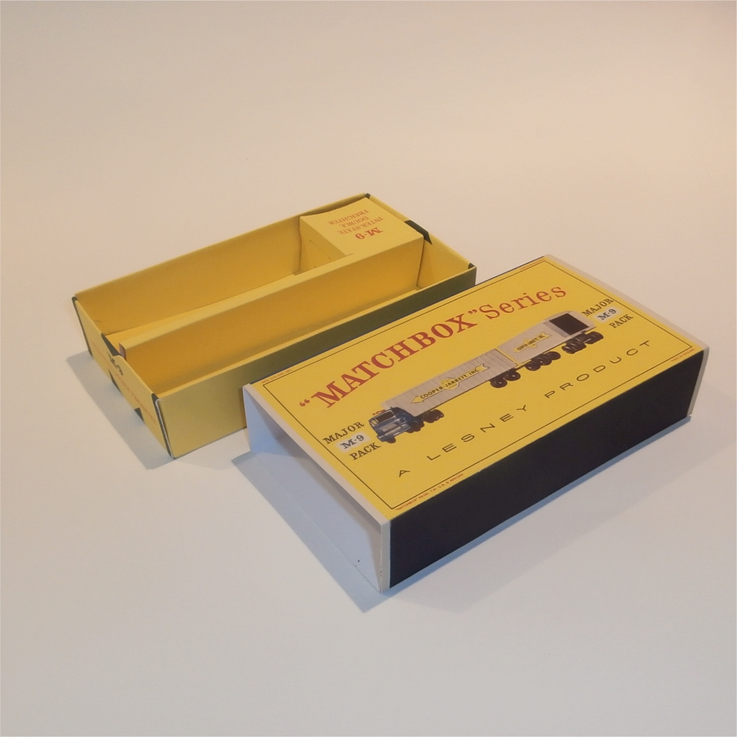 Matchbox Major Pack 9 a1 Interstate Double Freighter D Style Repro Box Set