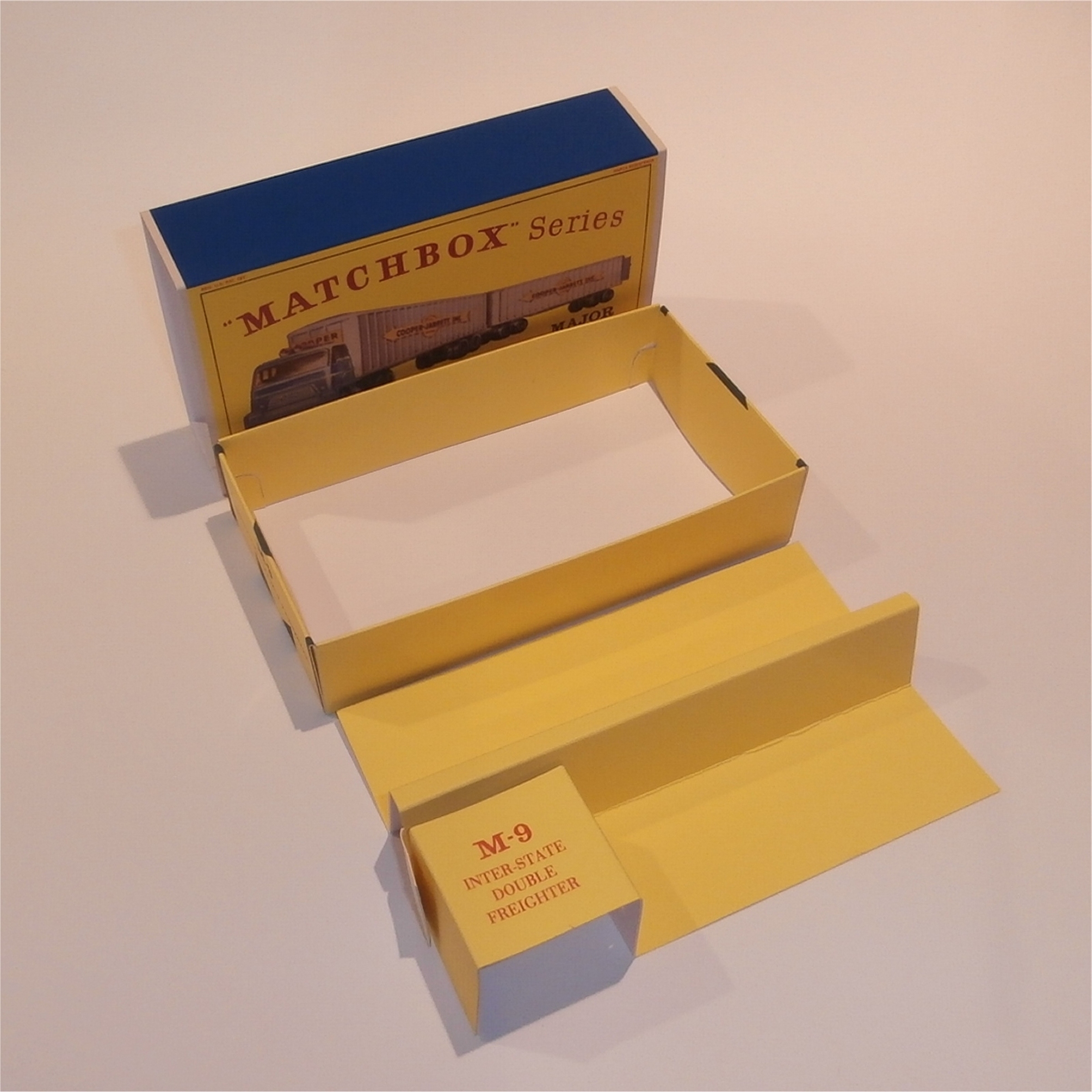 Matchbox Major Pack 9 a2 Interstate Double Freighter D Style Repro Box Set