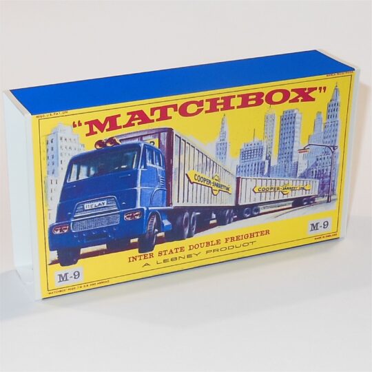 Matchbox Major Pack 9 a3 Interstate Double Freighter E Style Repro Outer Sleeve Only
