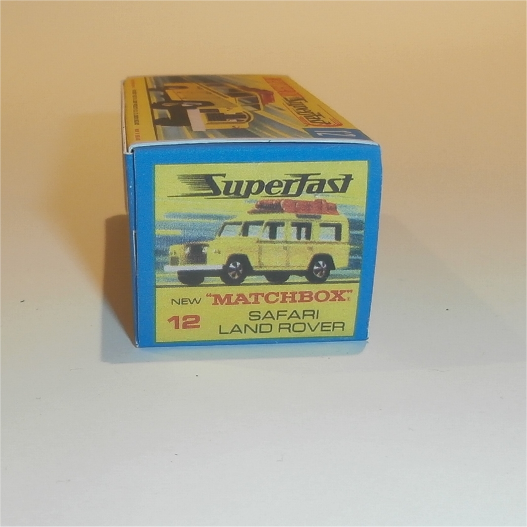 Matchbox Lesney Superfast 12 d Land Rover Safari G Style Repro Box