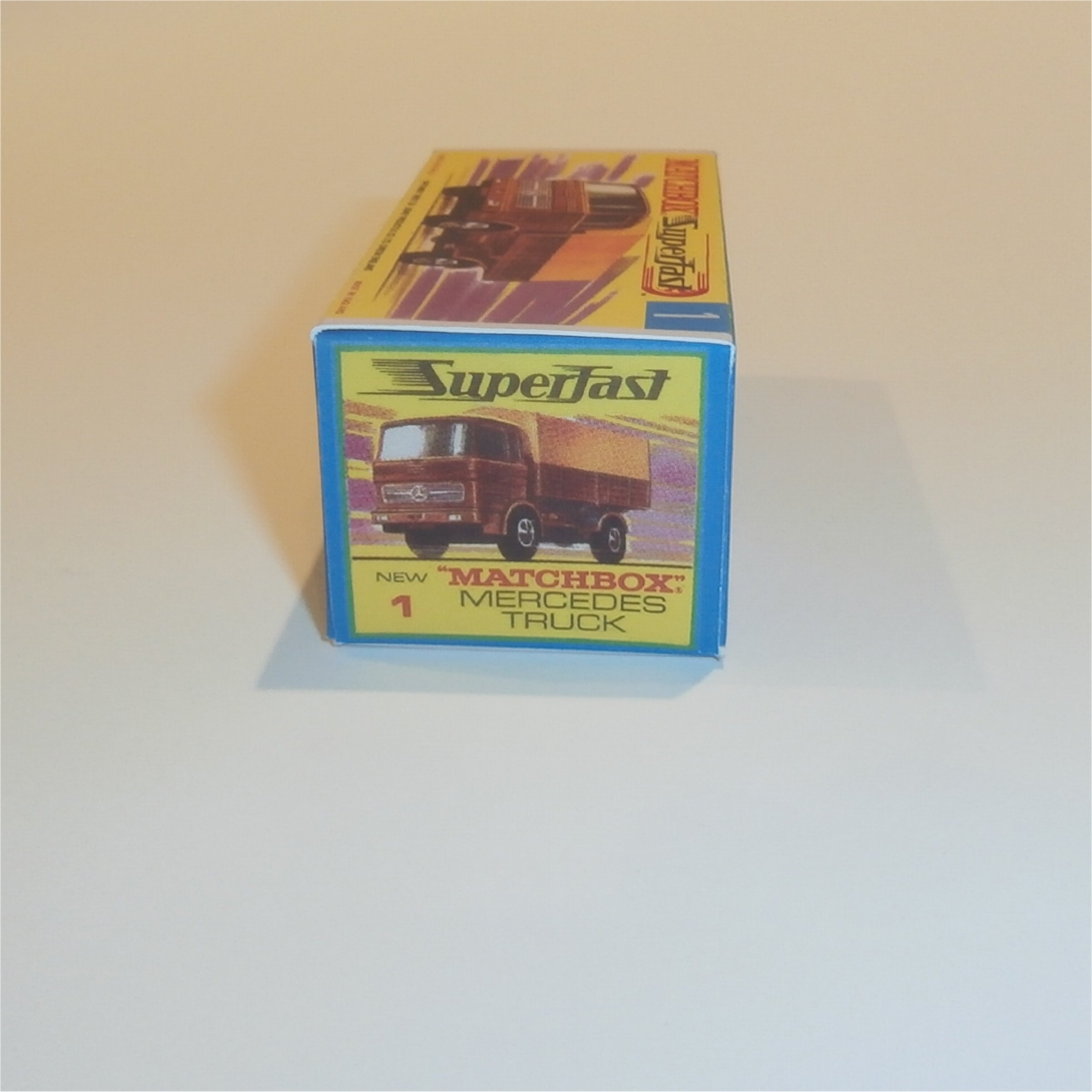 Matchbox Lesney Superfast 1e1 Mercedes Truck G Style Repro Box
