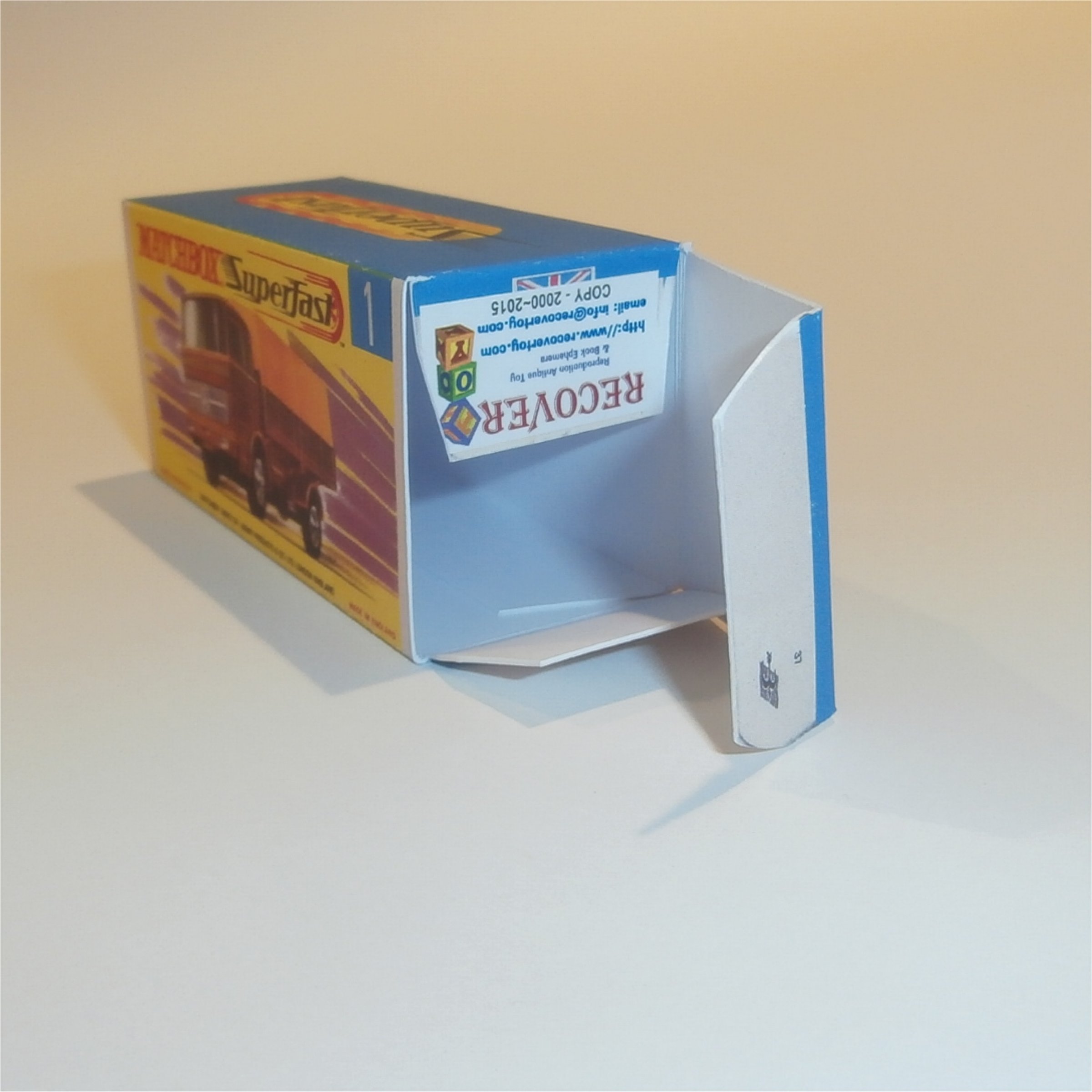 Matchbox Lesney Superfast 1e1 Mercedes Truck G Style Repro Box