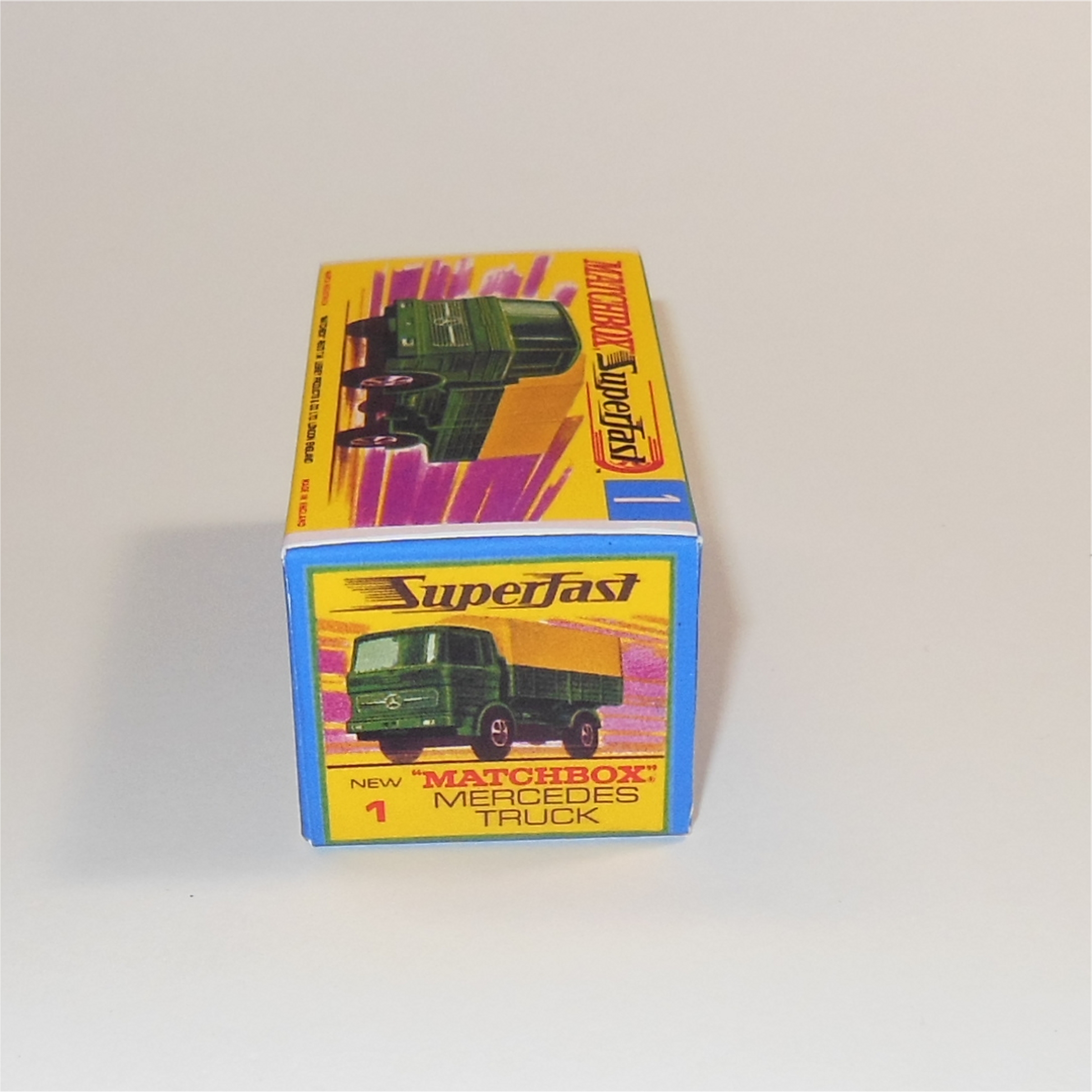 Matchbox Lesney Superfast 1e2 Mercedes Military Truck G Style Custom Box