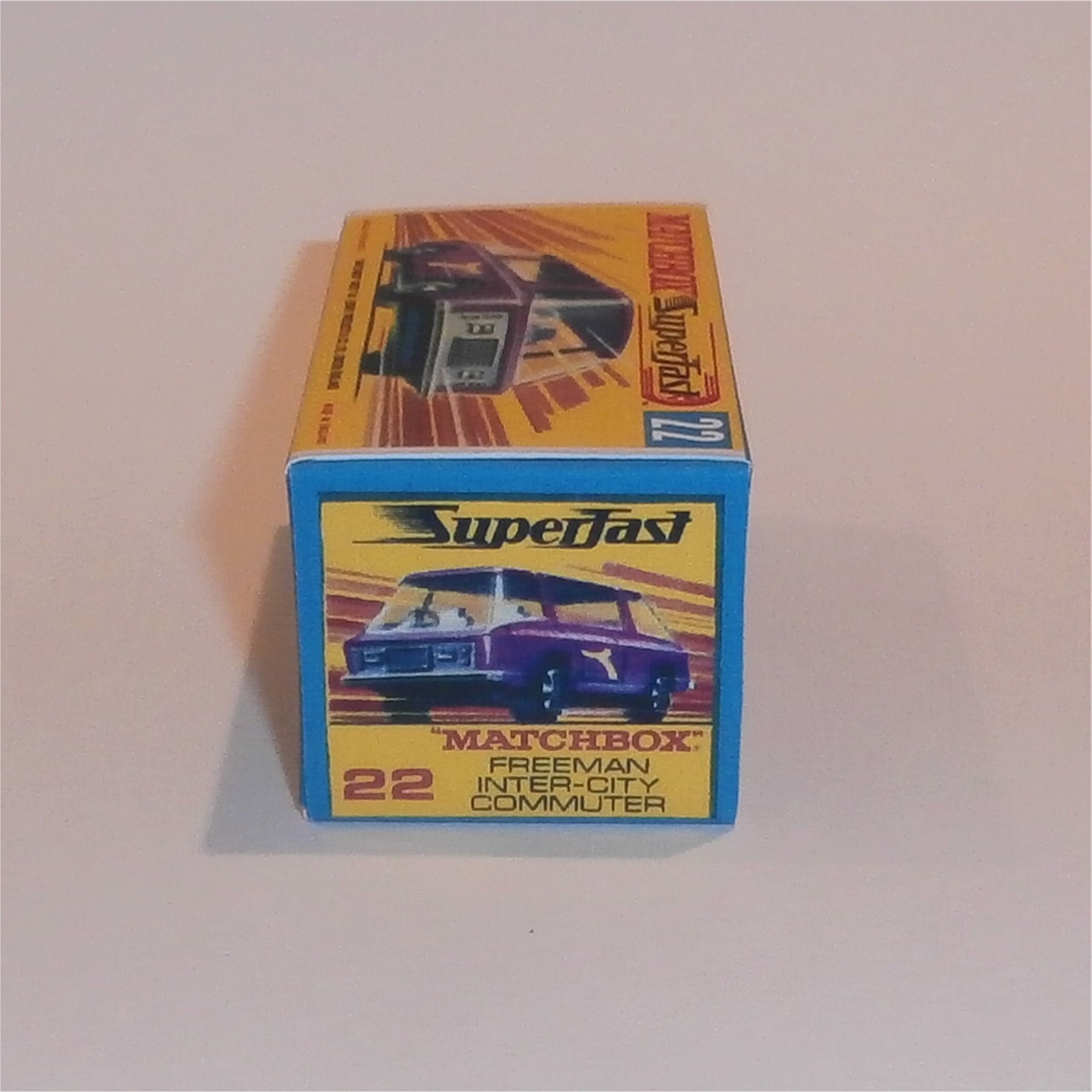Matchbox Lesney Superfast 22 e Freeman Inter-City Commuter G Style Repro Box