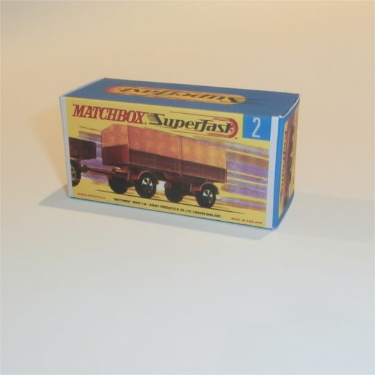 Matchbox Lesney Superfast 2 d Mercedes Trailer G Style Repro Box