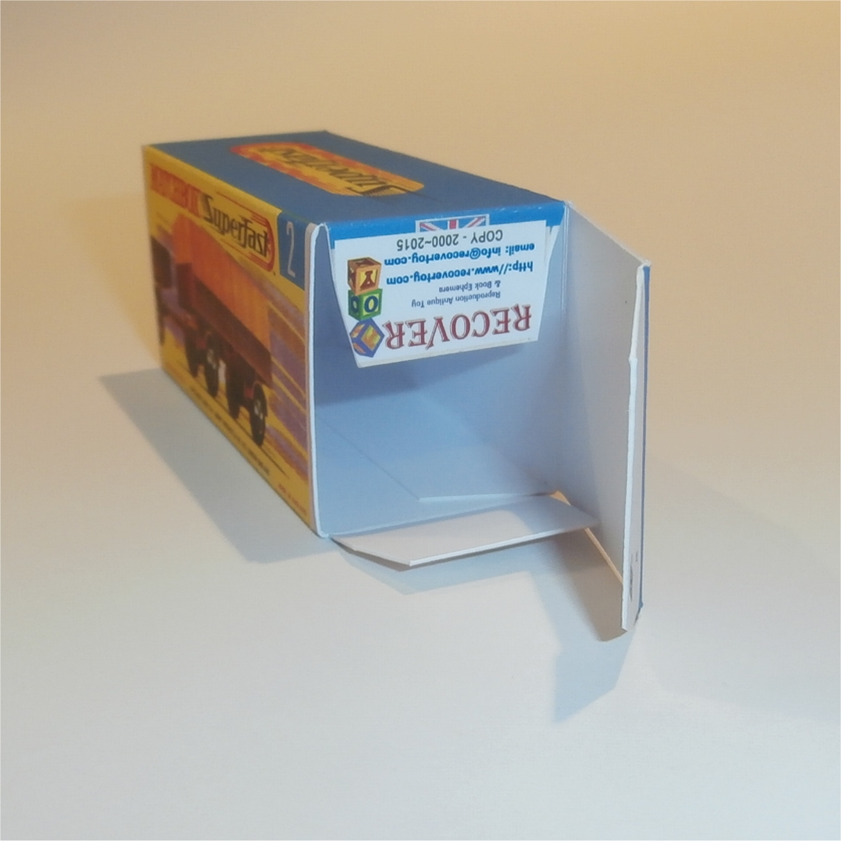 Matchbox Lesney Superfast 2 d Mercedes Trailer G Style Repro Box