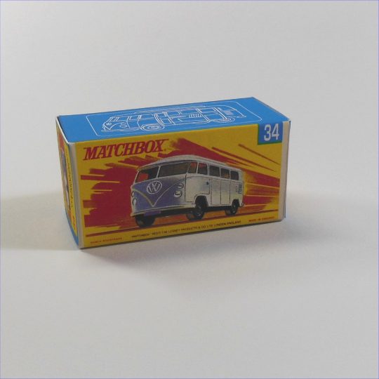 Matchbox Lesney Superfast 34 d Volkswagen Camper G Style Custom Box