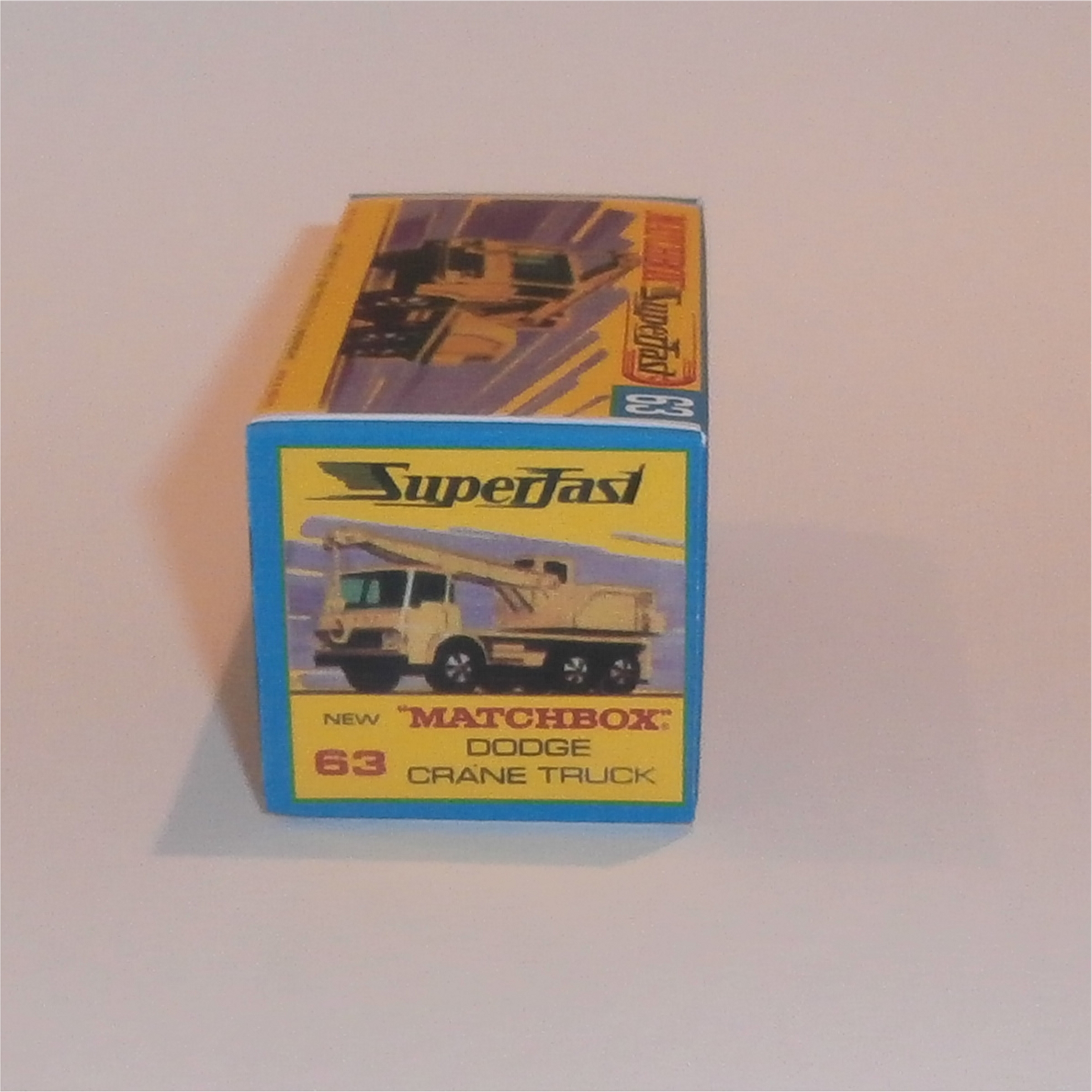 Matchbox Lesney Superfast 63 d Dodge Crane Truck G Style Repro Box