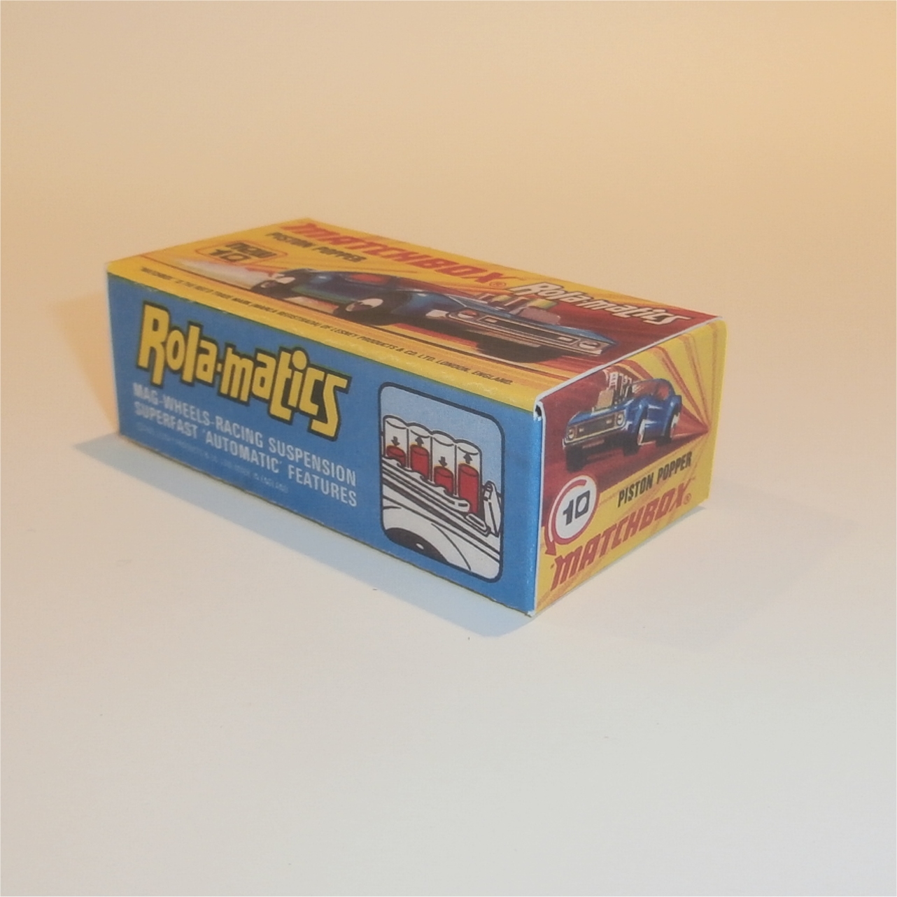 Matchbox Lesney Superfast 10 f Piston Popper I Style Repro Box