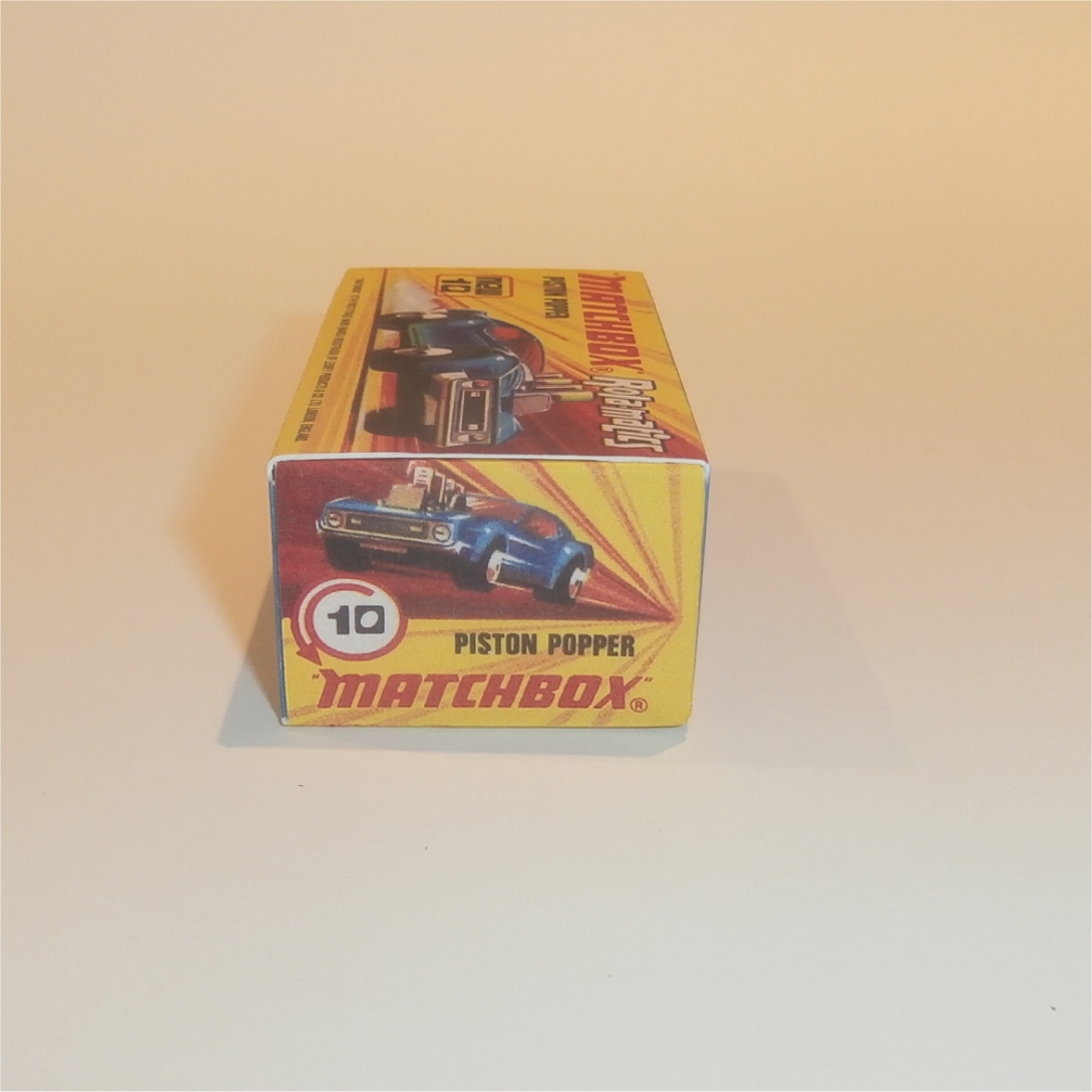 Matchbox Lesney Superfast 10 f Piston Popper I Style Repro Box
