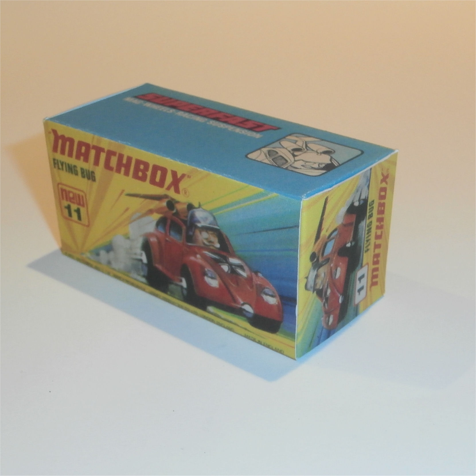 Matchbox Lesney Superfast 11 f Flying Bug I Style Repro Box
