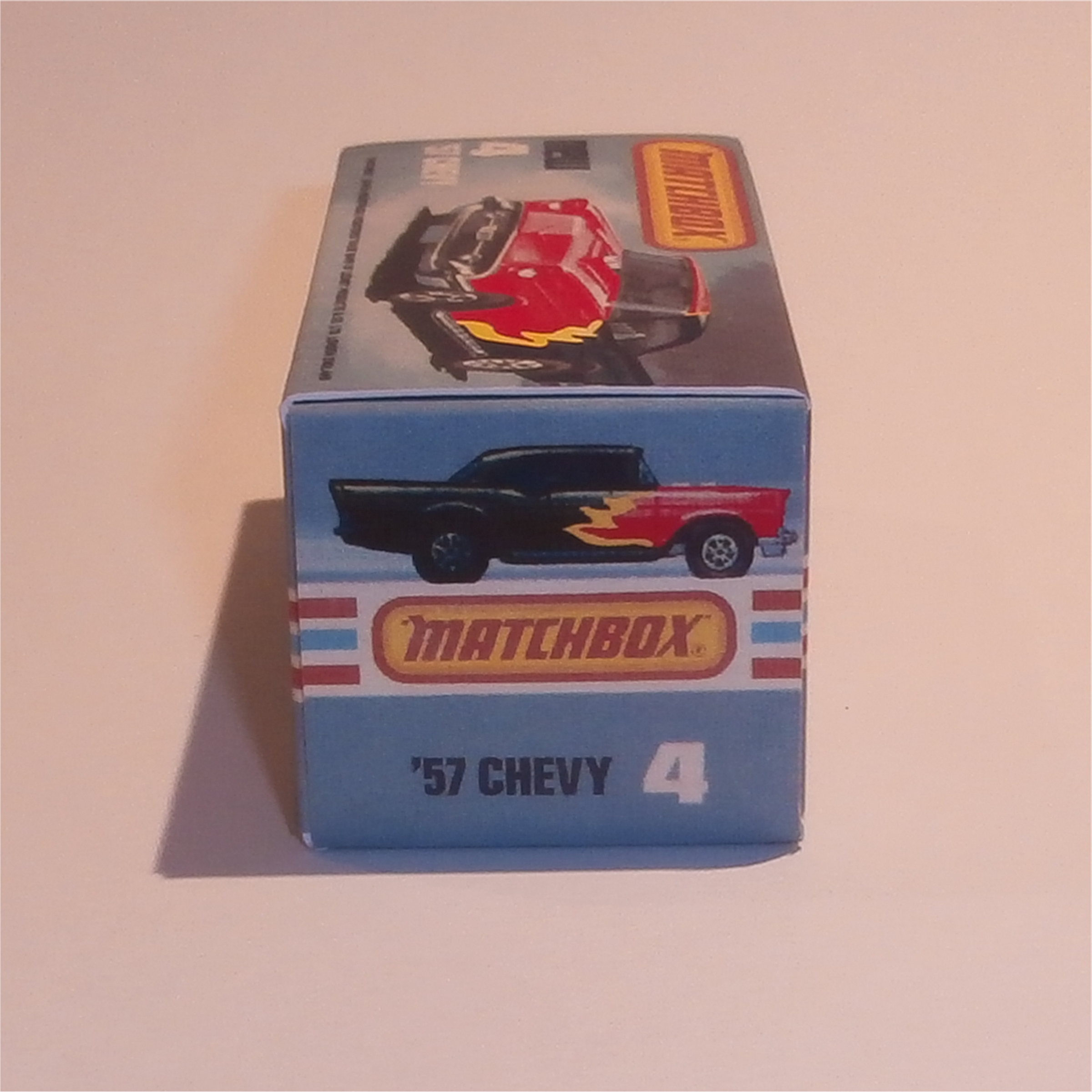 Matchbox Lesney Superfast 4 h2 Chevy '57 Red Flame K Style Box