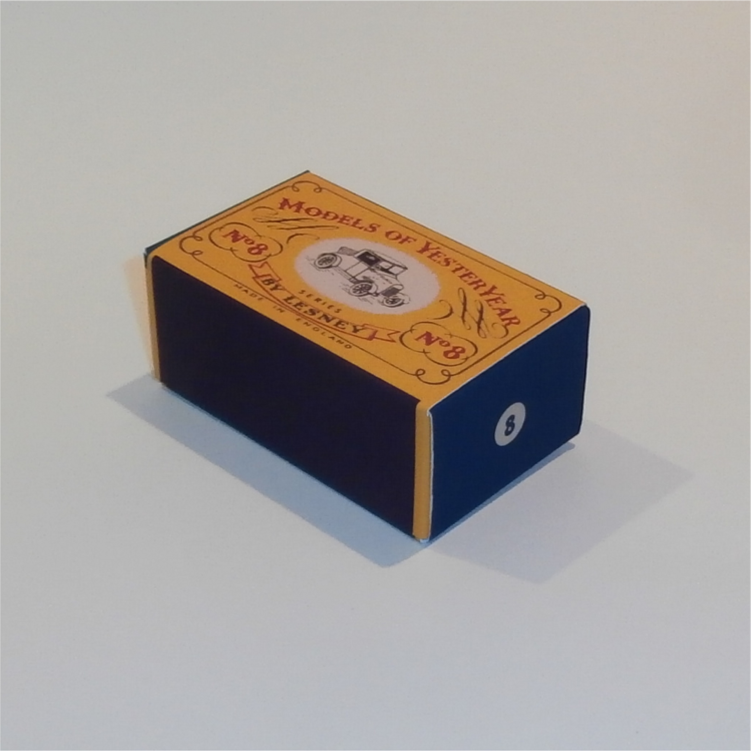 Matchbox Lesney Yesteryear 8 a 1926 Morris Cowley B Style Repro Box