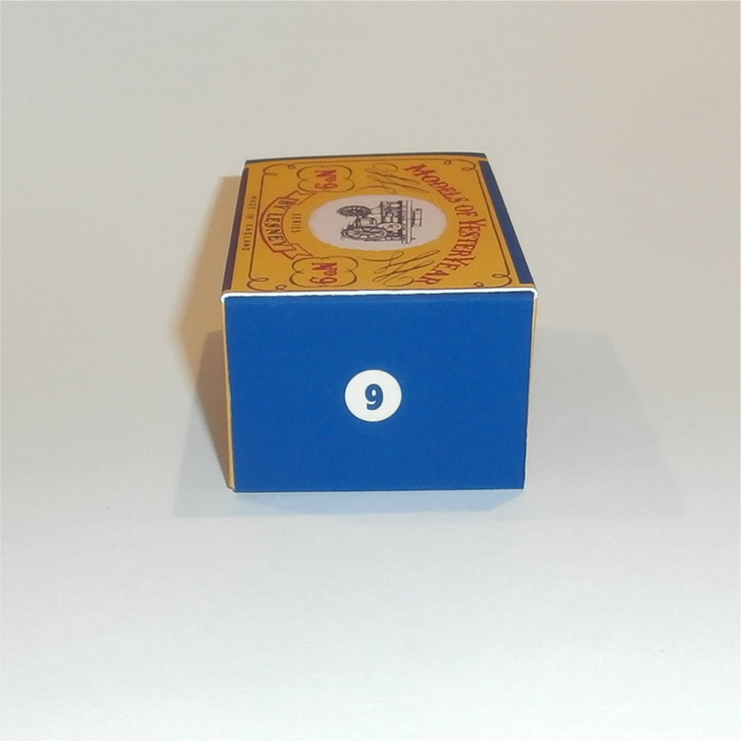 Matchbox Lesney Yesteryear 9 a1 Fowler Showman Engine B Style Repro Box