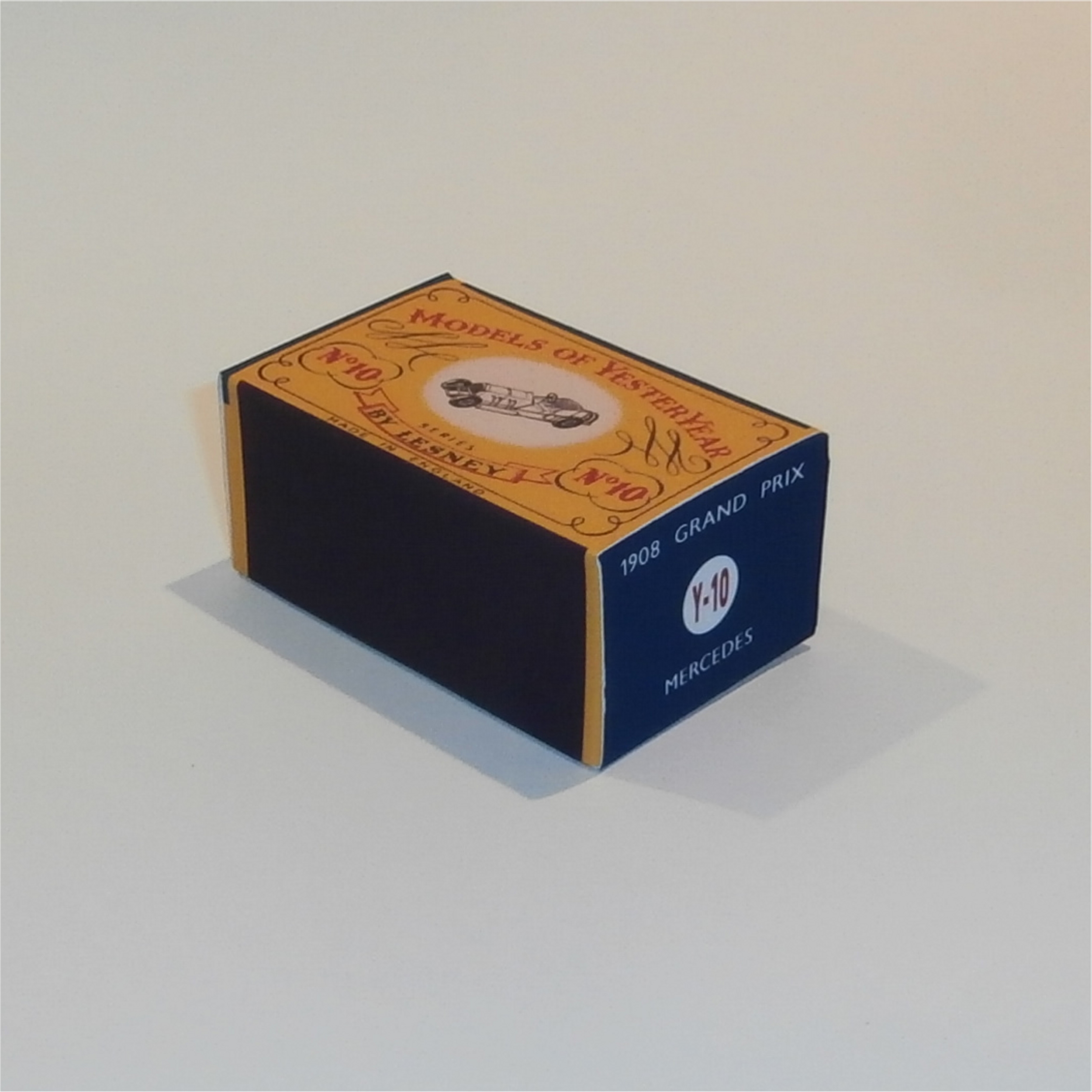 Matchbox Lesney YesterYear 10 a Mercedes Benz 1908 C Style Repro Box