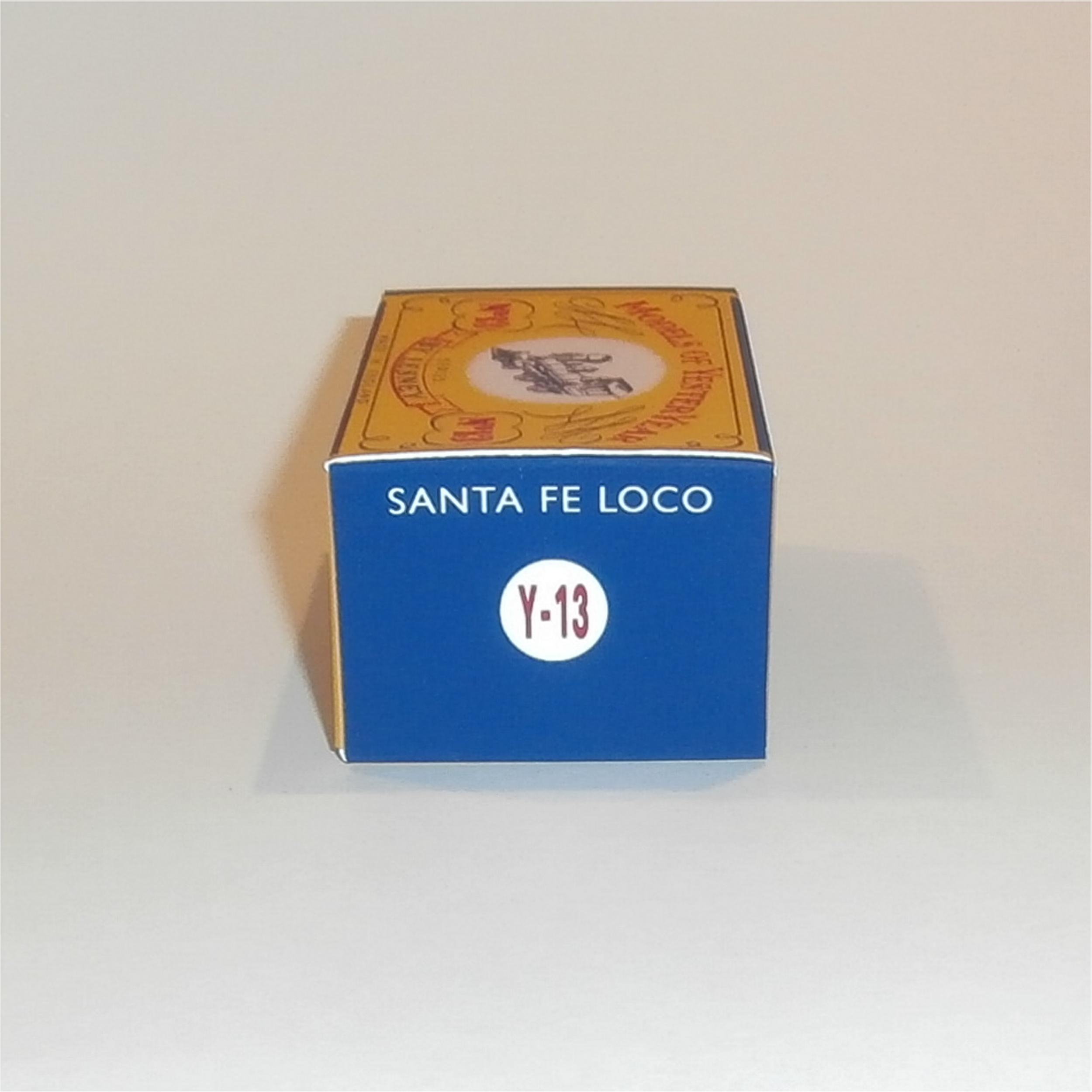 Matchbox Lesney Yesteryear 13 a Santa Fe Engine Locomotive C Style Repro Box
