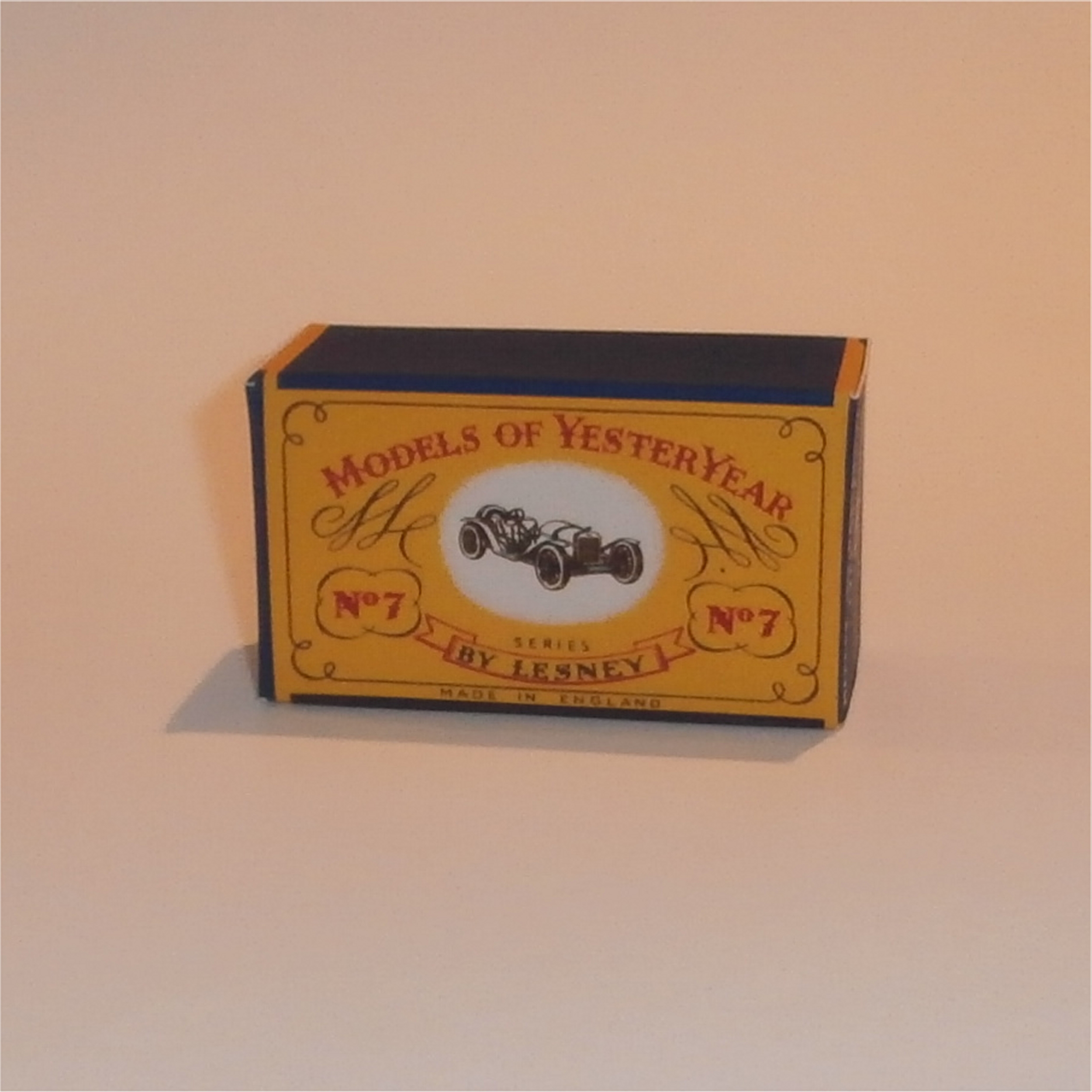 Matchbox Lesney Yesteryear 7 b 1913 Mercer Raceabout C Style Repro Box