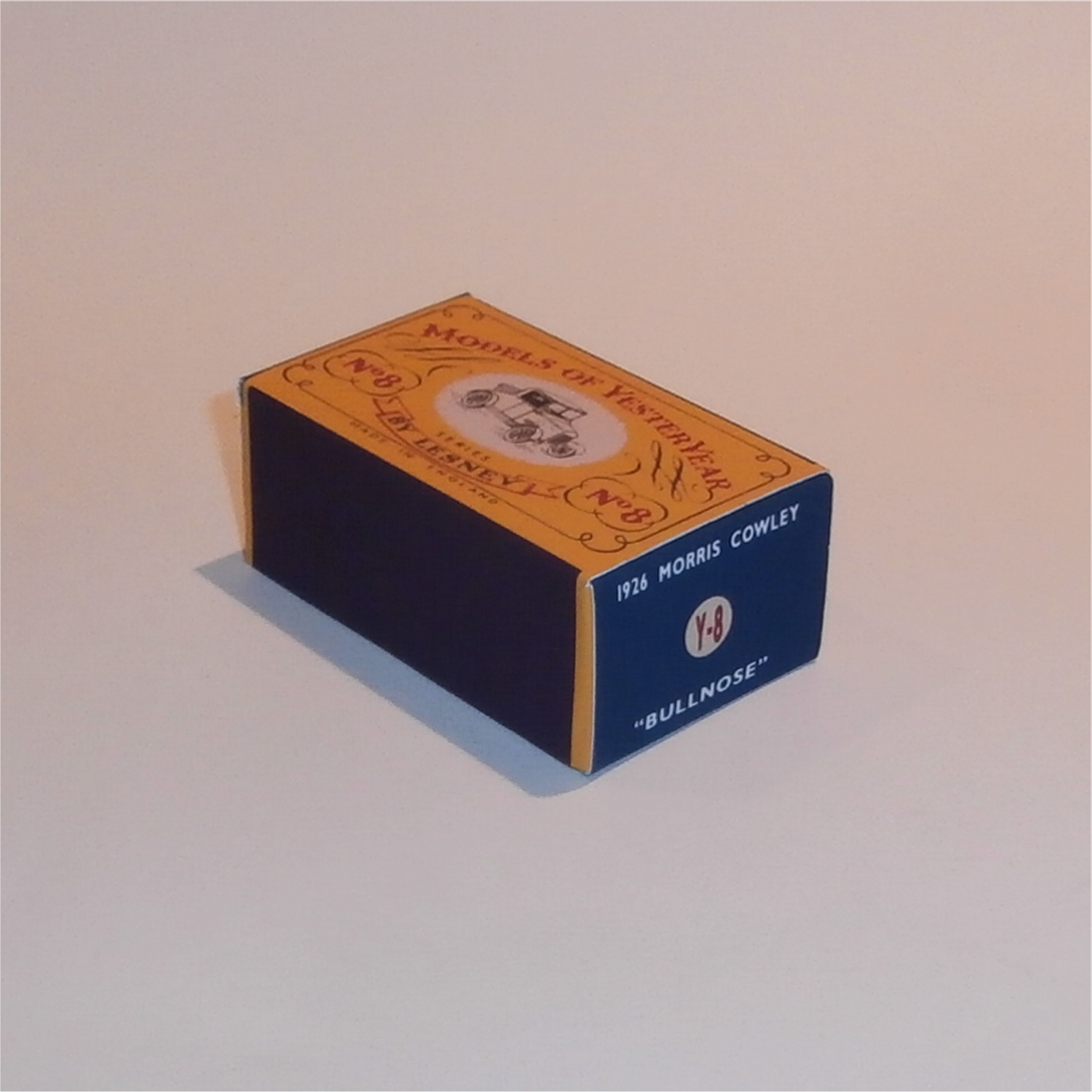 Matchbox Lesney Yesteryear 8 a 1926 Morris Cowley C Style Repro Box