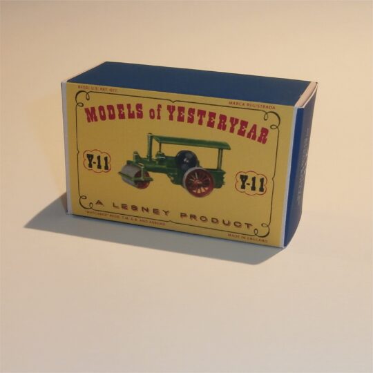 Matchbox Lesney YesterYear 11 a Aveling Steam Roller D1 Style Repro Box