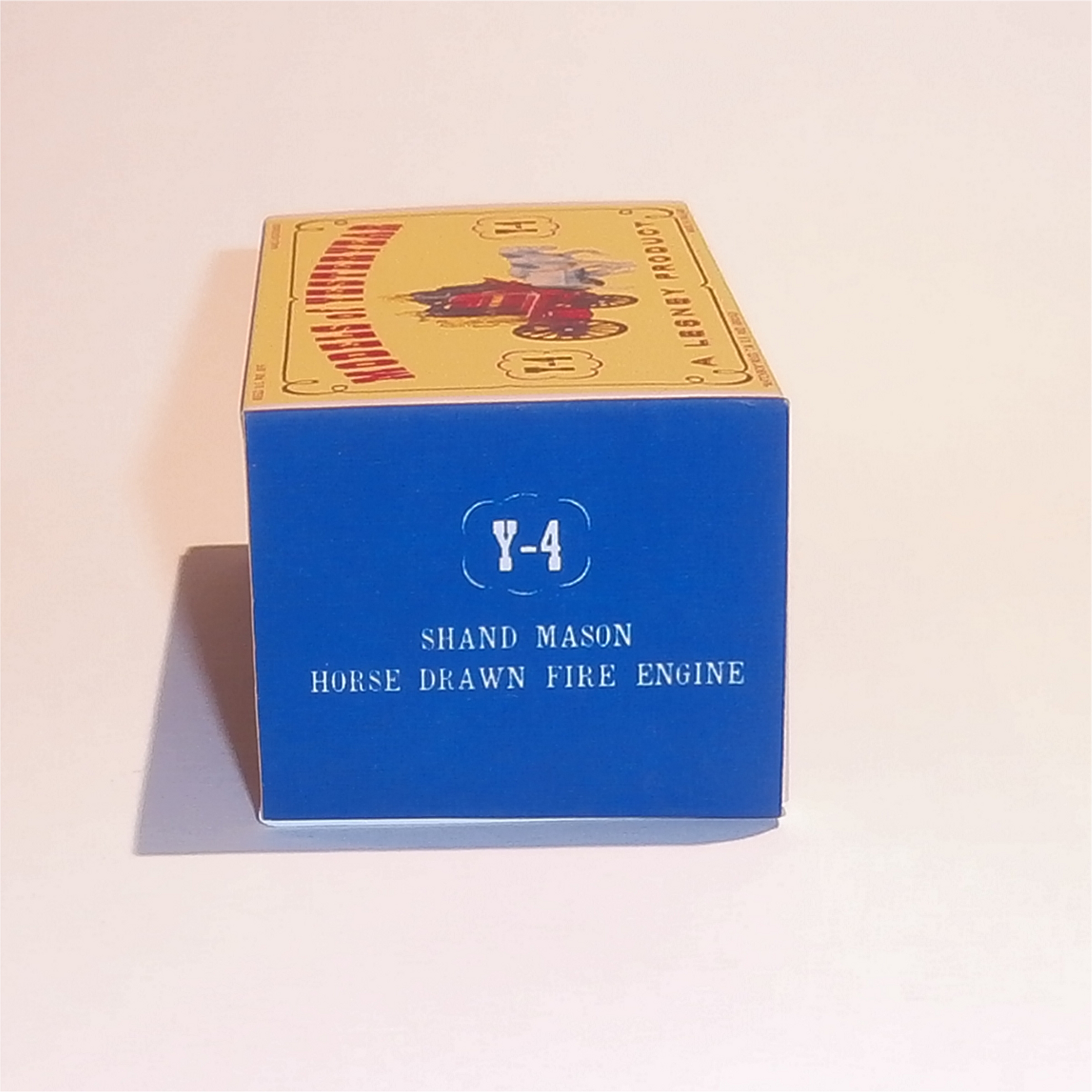 Matchbox Lesney Yesteryear 4 b Shand Mason Fire Engine D1 Style Repro Box
