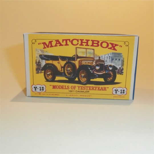Matchbox Lesney Yesteryear 13 b 1911 Daimler E2 Style Repro Box