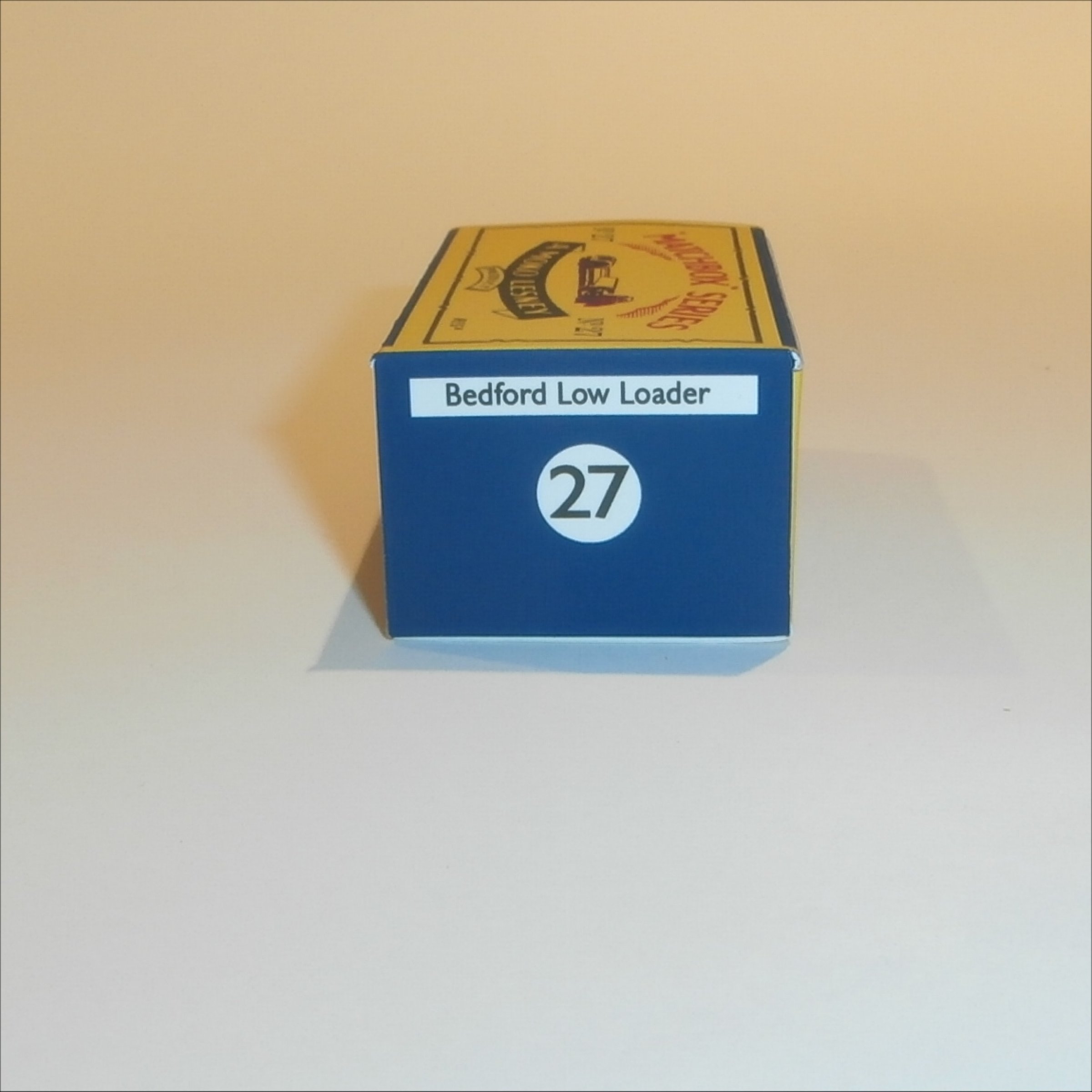 Matchbox Lesney 27a Low Loader B Style Repro Box