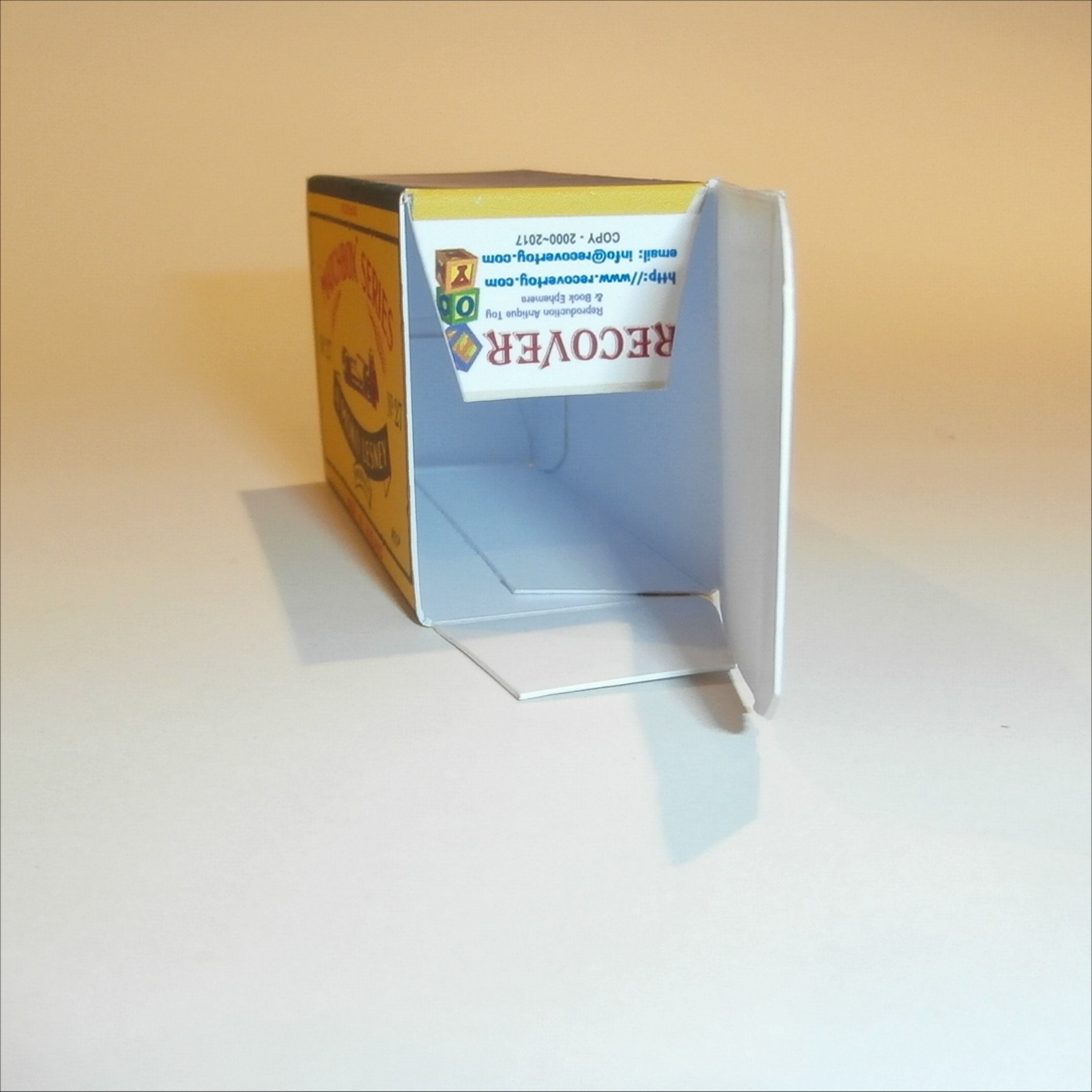 Matchbox Lesney 27a Low Loader B Style Repro Box